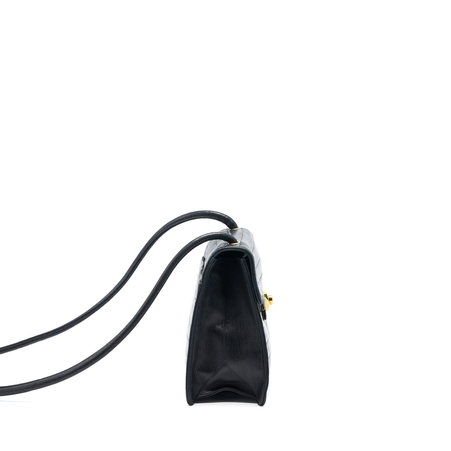 Chanel   Kelly Flap Bag Lambskin Black GHW
