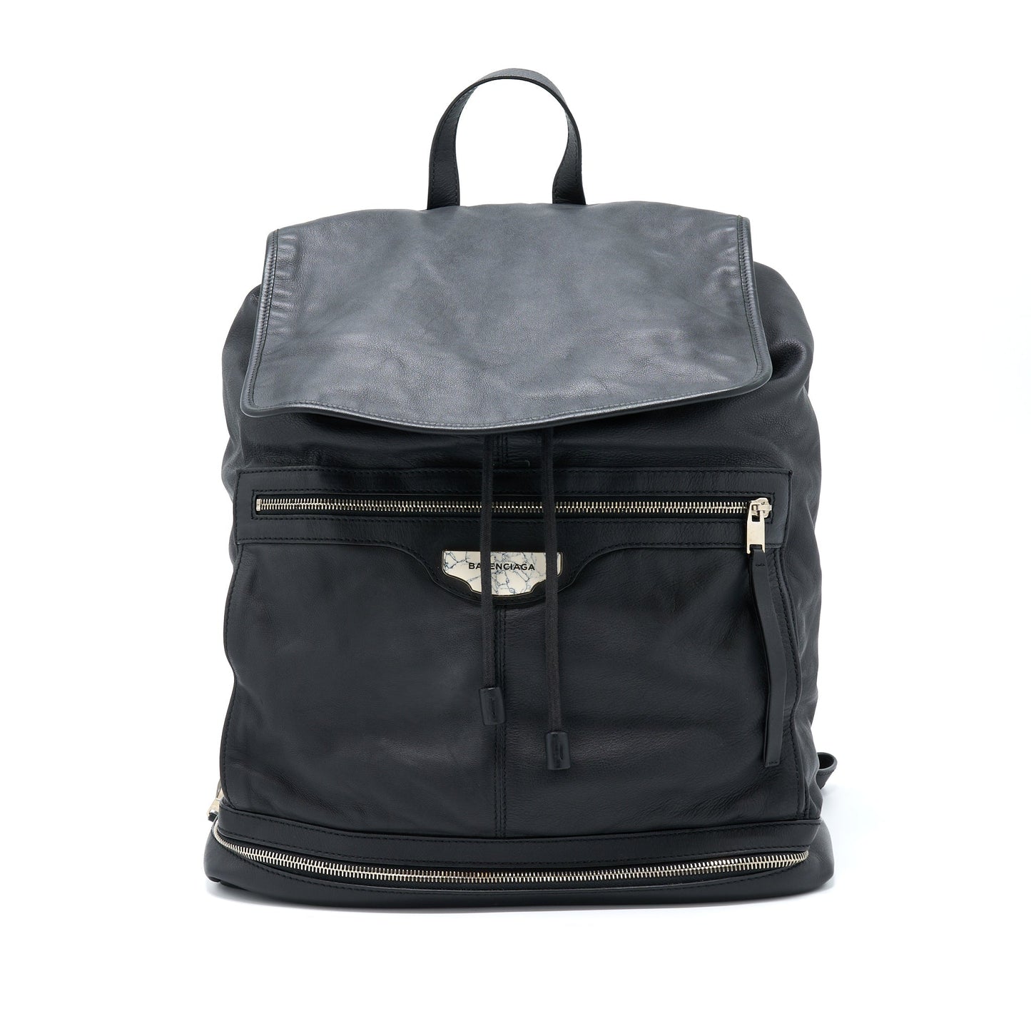 Balenciaga Backpack Calfskin Black