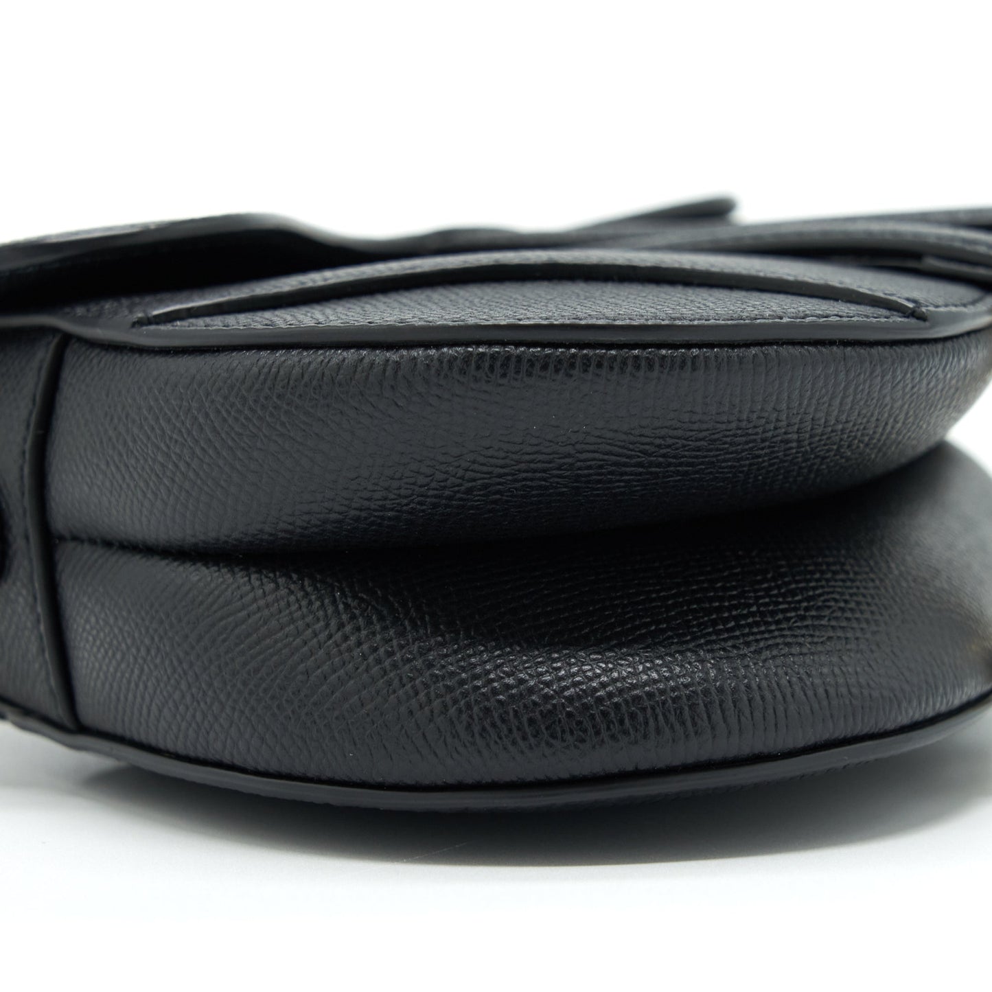 Dior Mini Saddle Purse Grained Calfskin Black