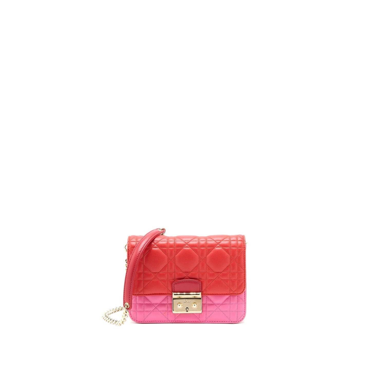 Dior Miss Dior Wallet on Chain Lambskin Red/Pink