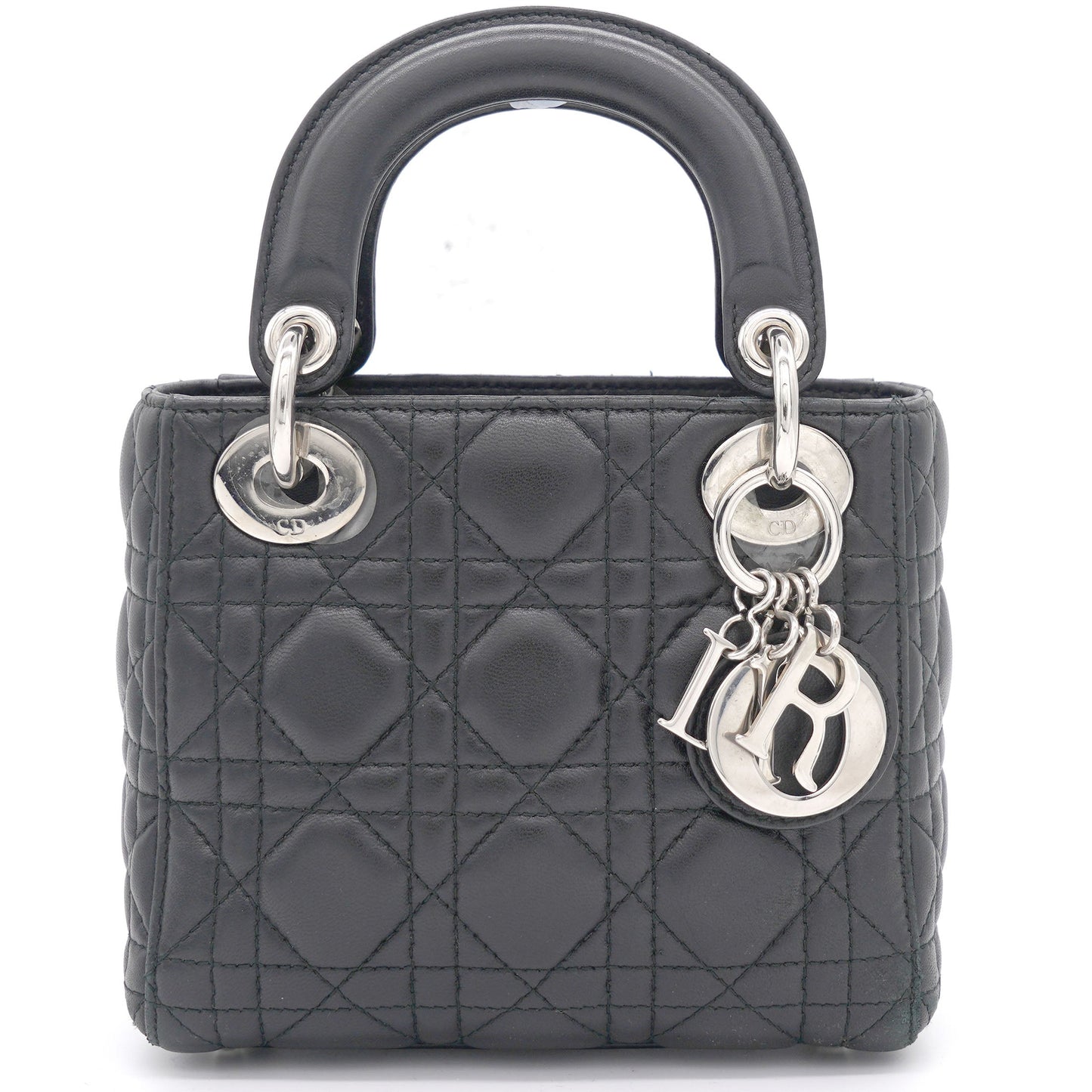 Dior Lambskin Cannage Mini Lady Dior Black