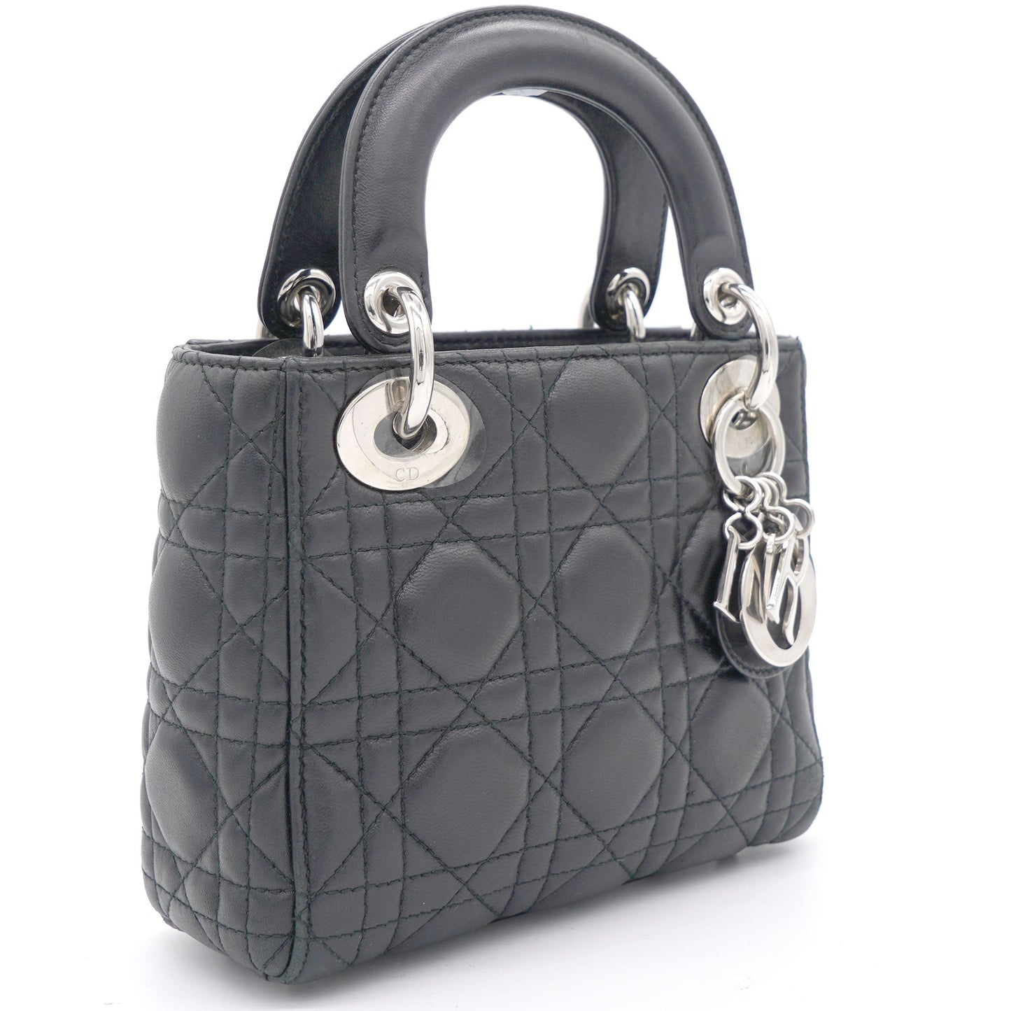 Dior Lambskin Cannage Mini Lady Dior Black