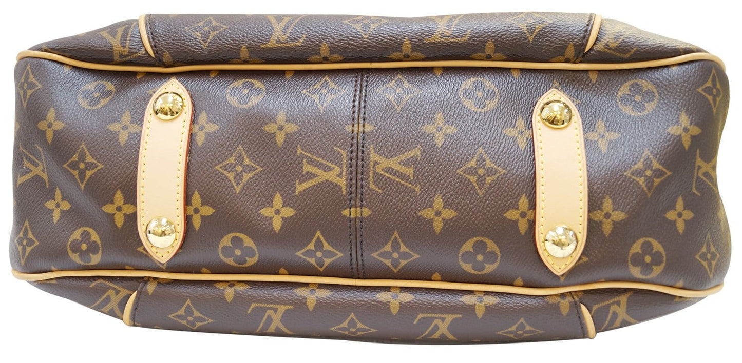 LOUIS VUITTON Monogram Canvas Galliera PM Brown Shoulder Bag