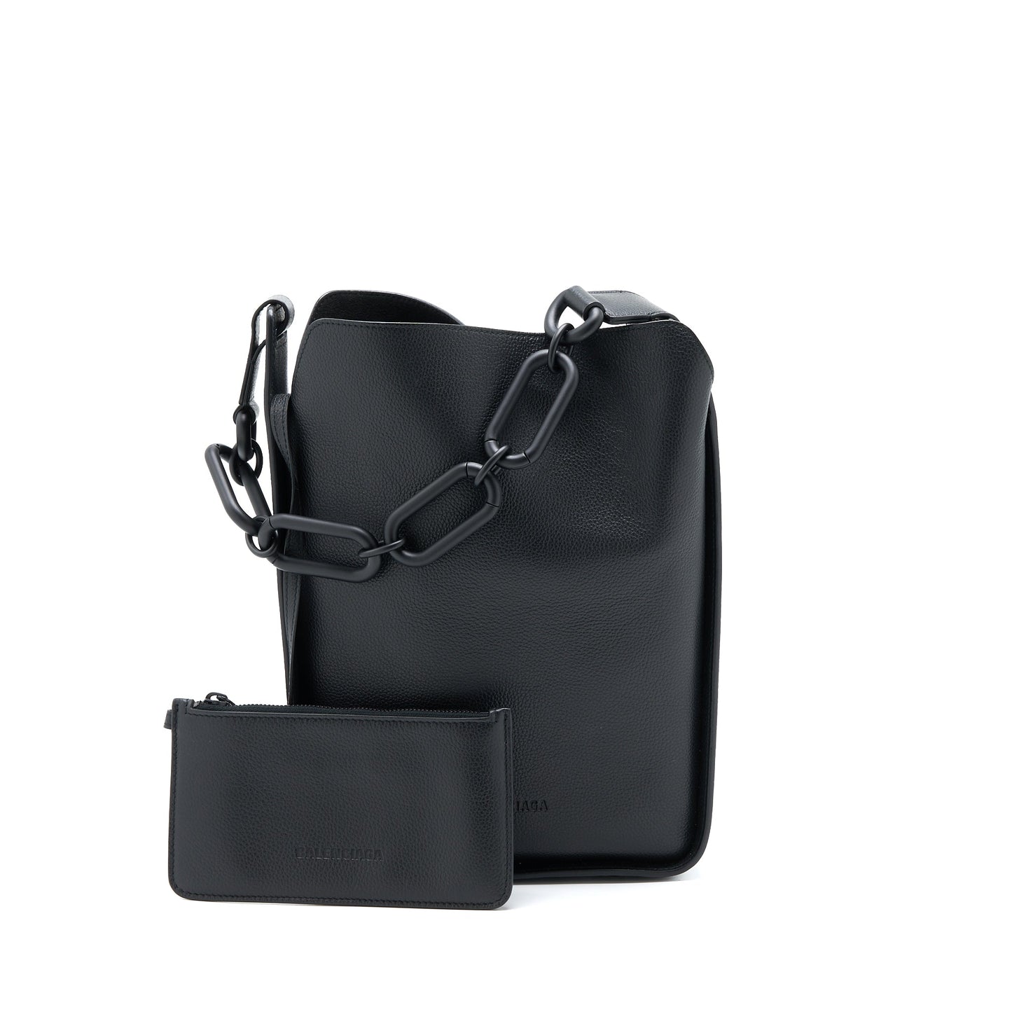 Balenciaga Tool 2.0 North-South Tote Purse Calfskin Black with Black Hardware