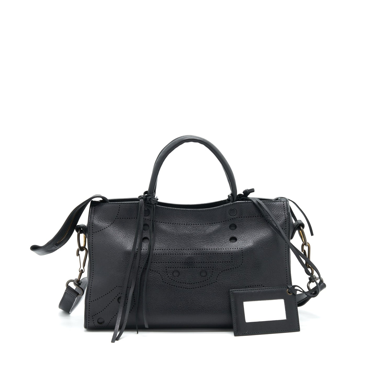 Balenciaga Stud Free blackout City Purse