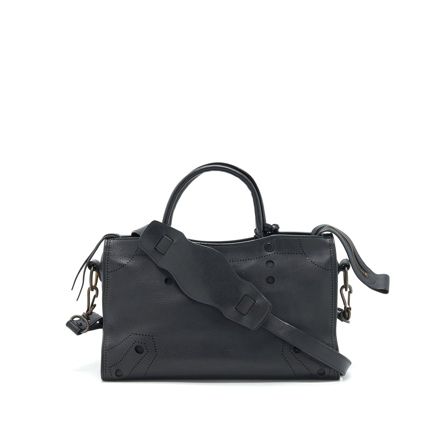 Balenciaga Stud Free blackout City Purse