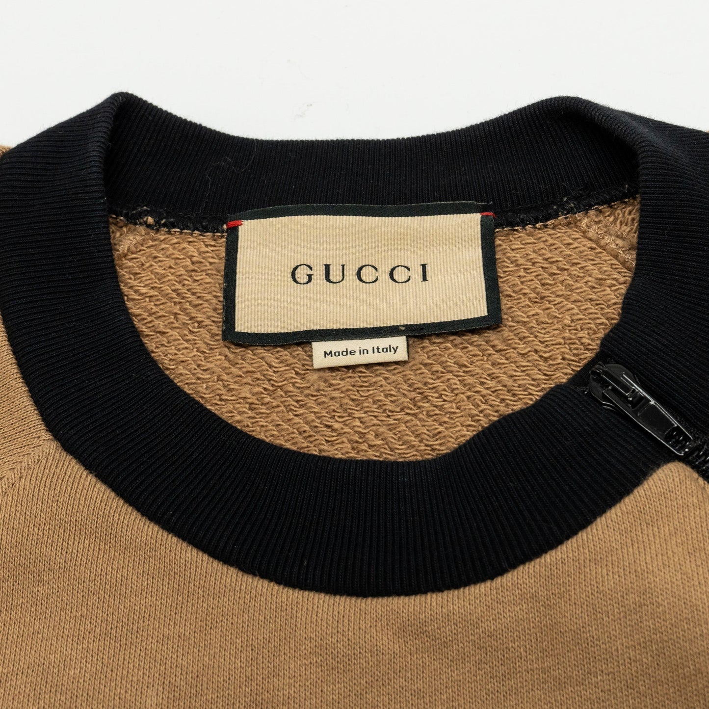 GUCCI Size XS   Logo Sweatshirt Cotton Carmel/Multicolour
