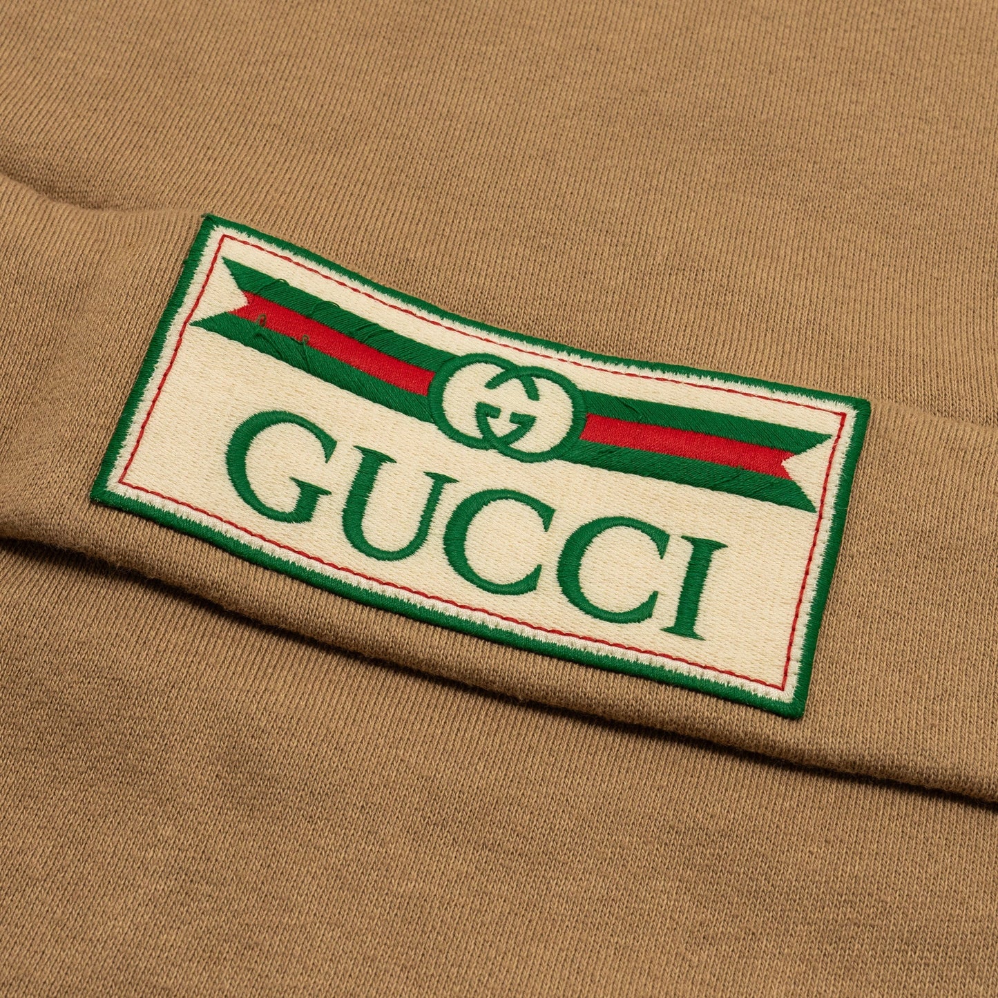 GUCCI Size XS   Logo Sweatshirt Cotton Carmel/Multicolour