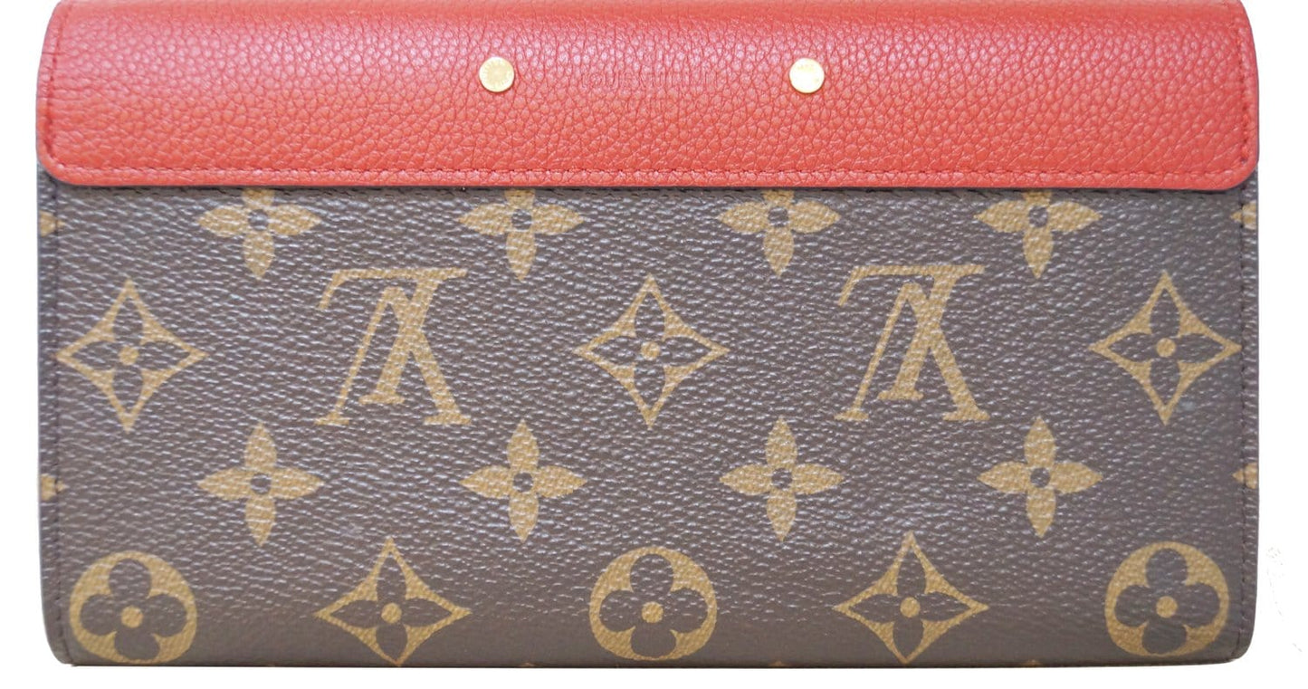 LOUIS VUITTON Cherry Monogram Canvas Pallas Wallet