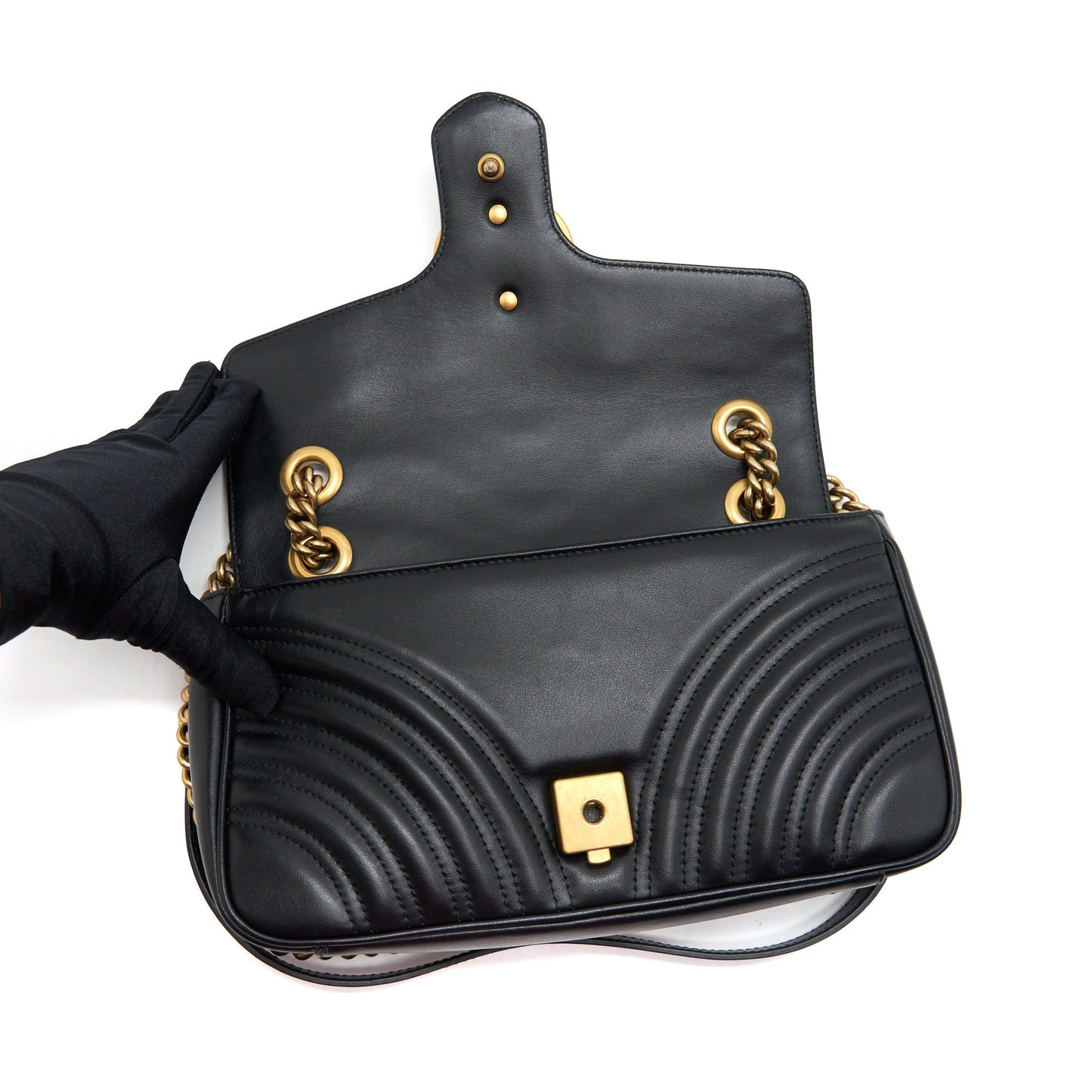 Gucci GG Marmont Shoulder Bag 26cm Black with