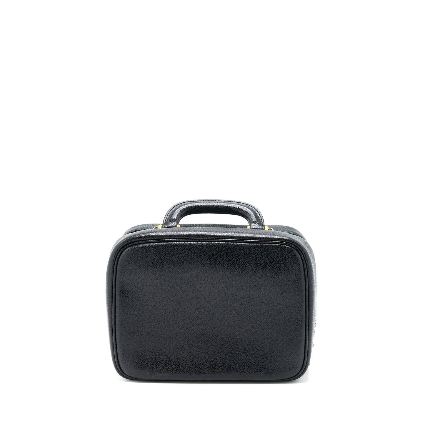 Chanel   CC Logo Vanity Caviar Black GHW