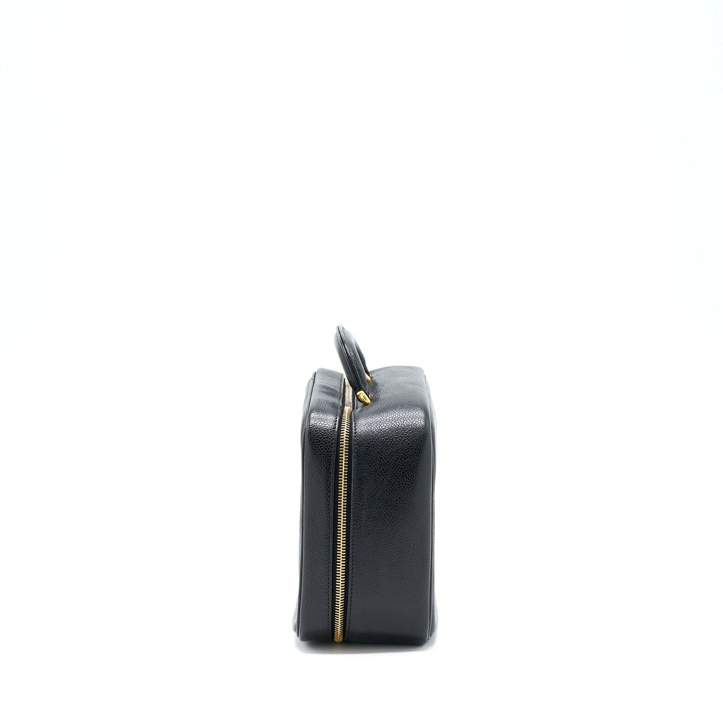 Chanel   CC Logo Vanity Caviar Black GHW