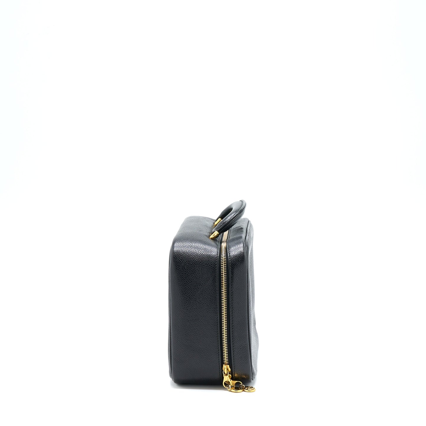 Chanel   CC Logo Vanity Caviar Black GHW