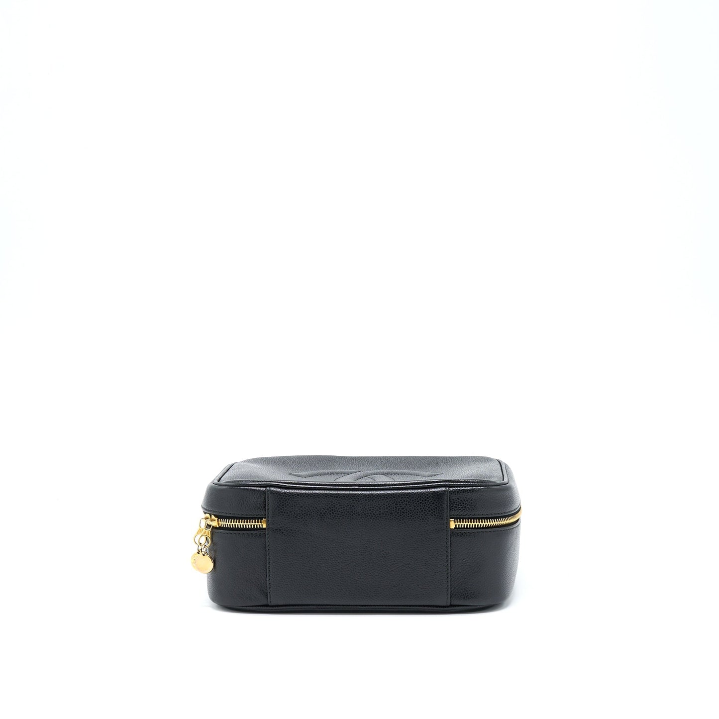Chanel   CC Logo Vanity Caviar Black GHW