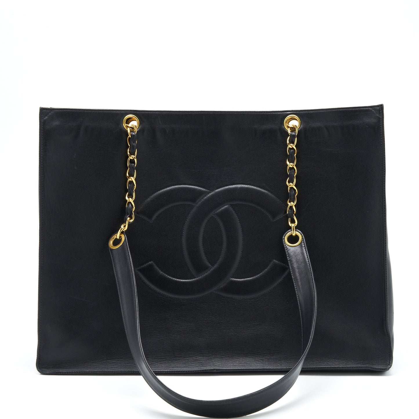 Chanel   CC Timeless Shopping Tote Lambskin Black GHW