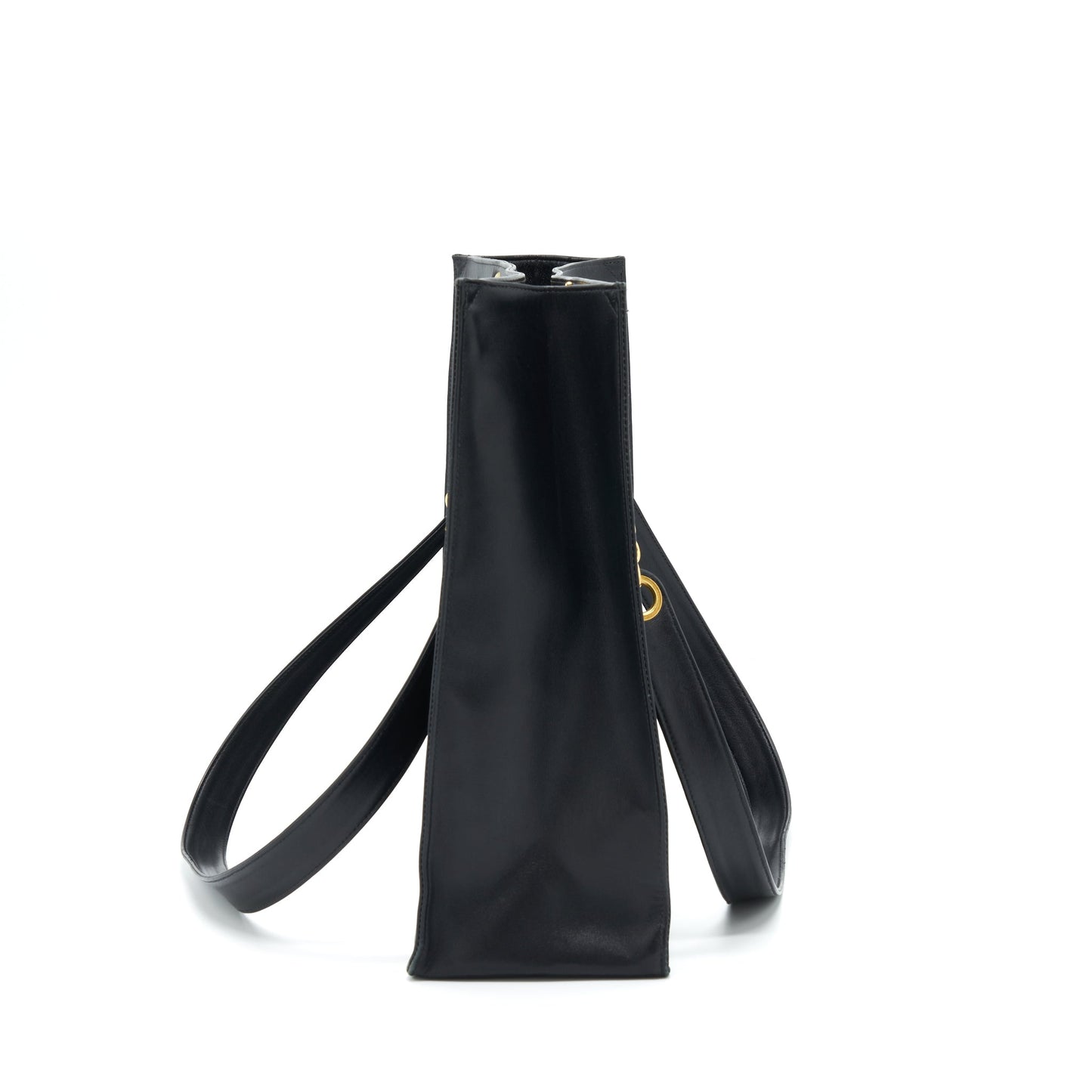 Chanel   CC Timeless Shopping Tote Lambskin Black GHW