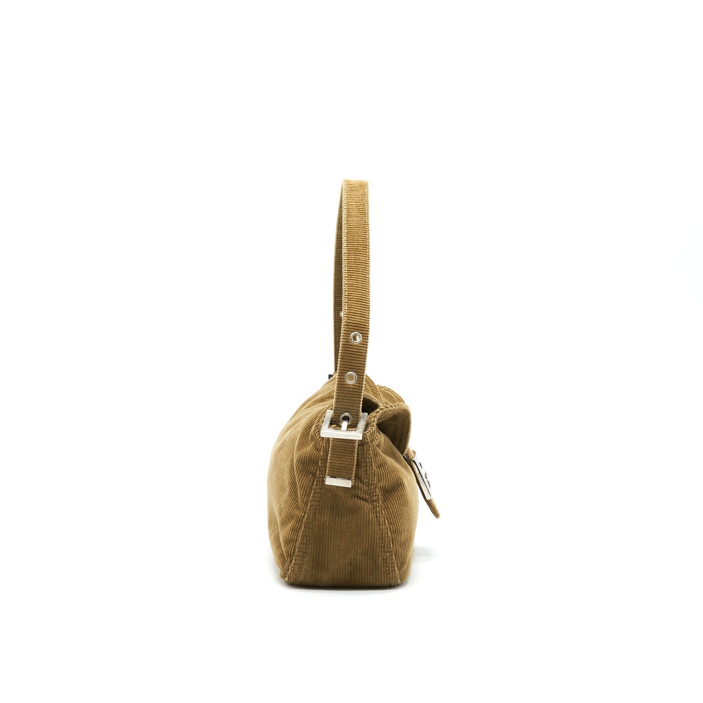 Fendi   Nylon Baguette Purse Light Brown