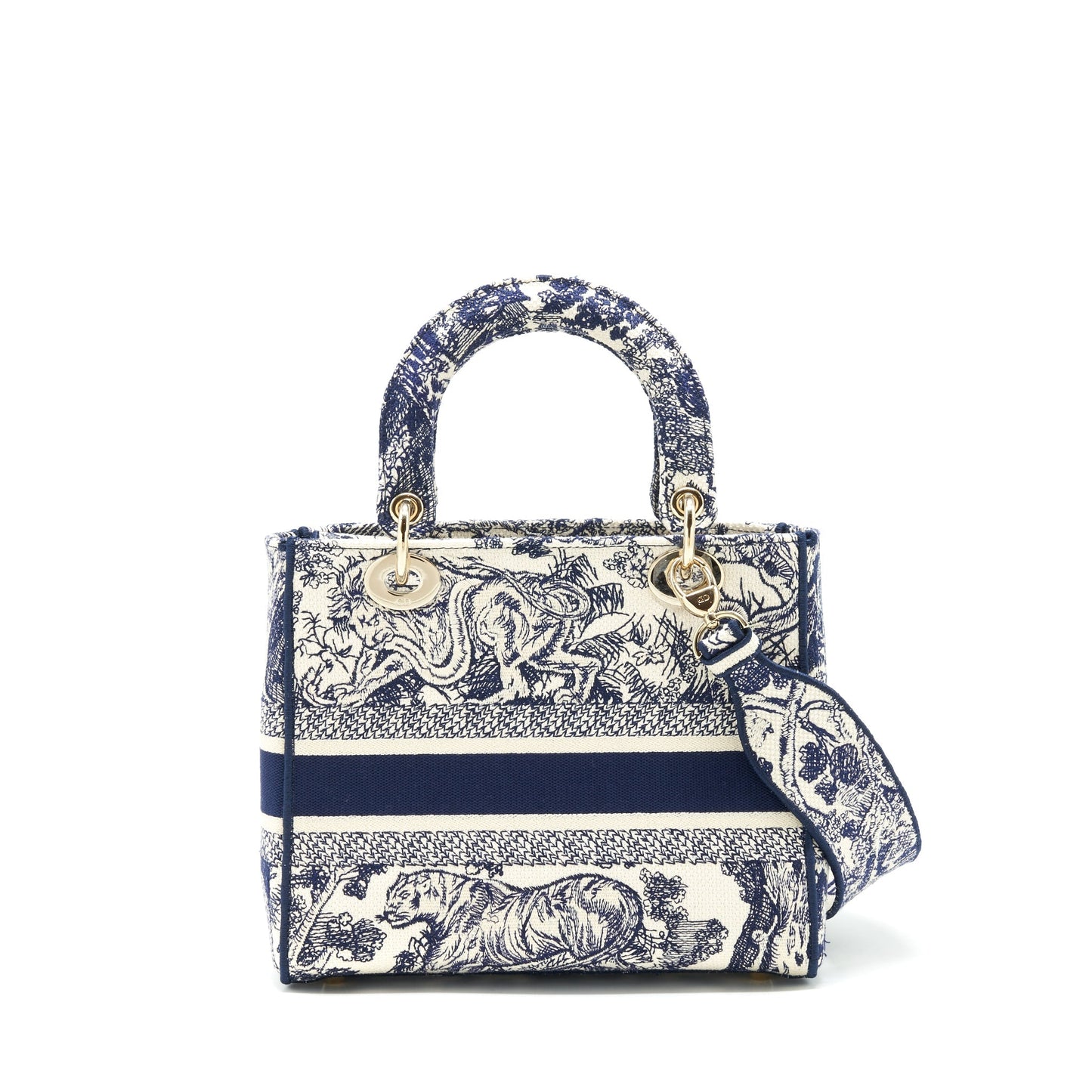 Dior medium lady dior D-lite Purse navy