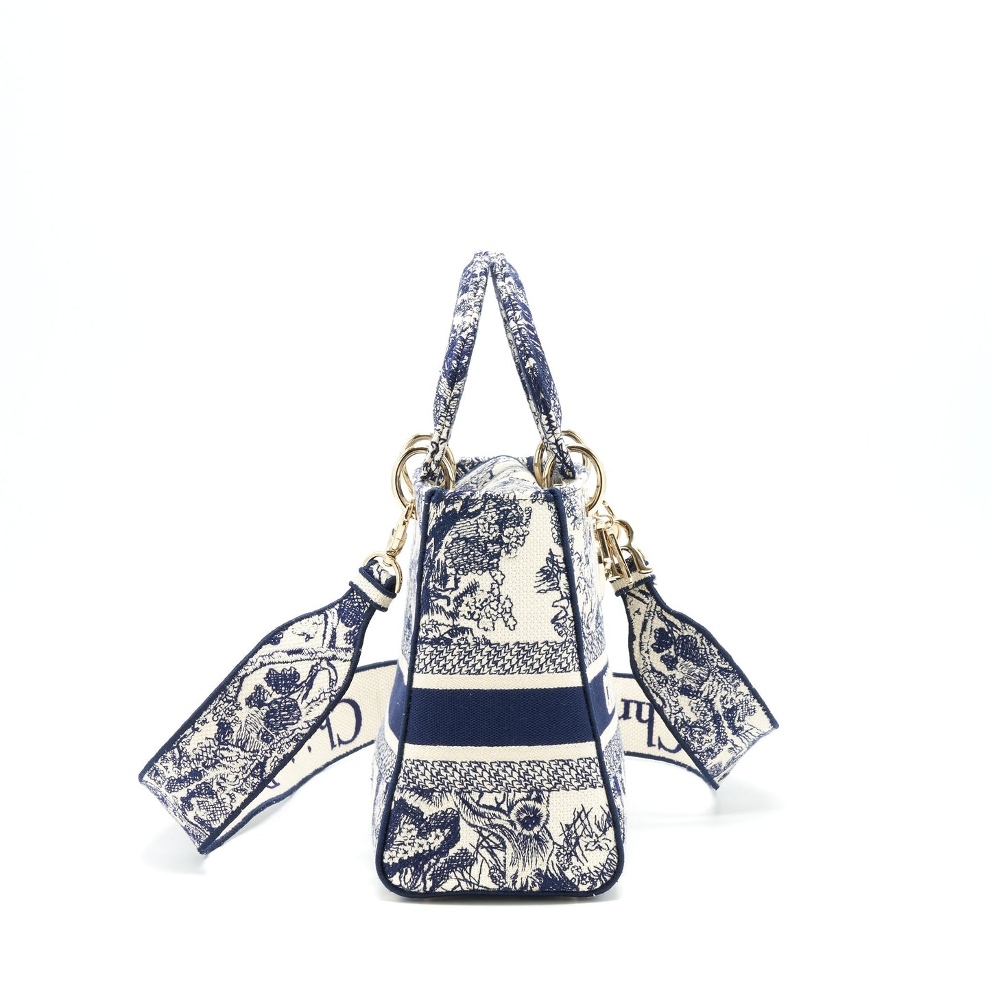 Dior medium lady dior D-lite Purse navy