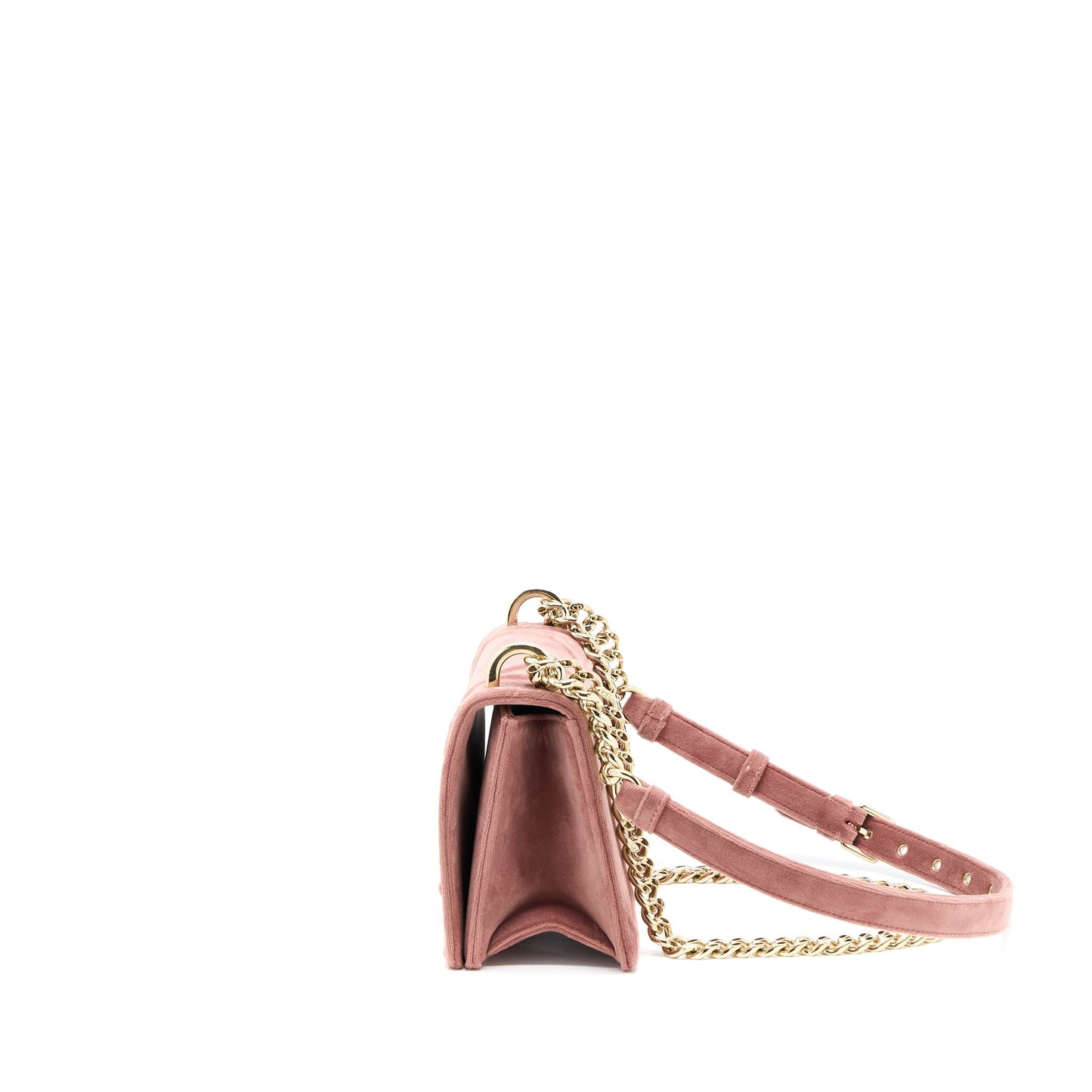 Dior Small Diorama Velvet Dark Pink