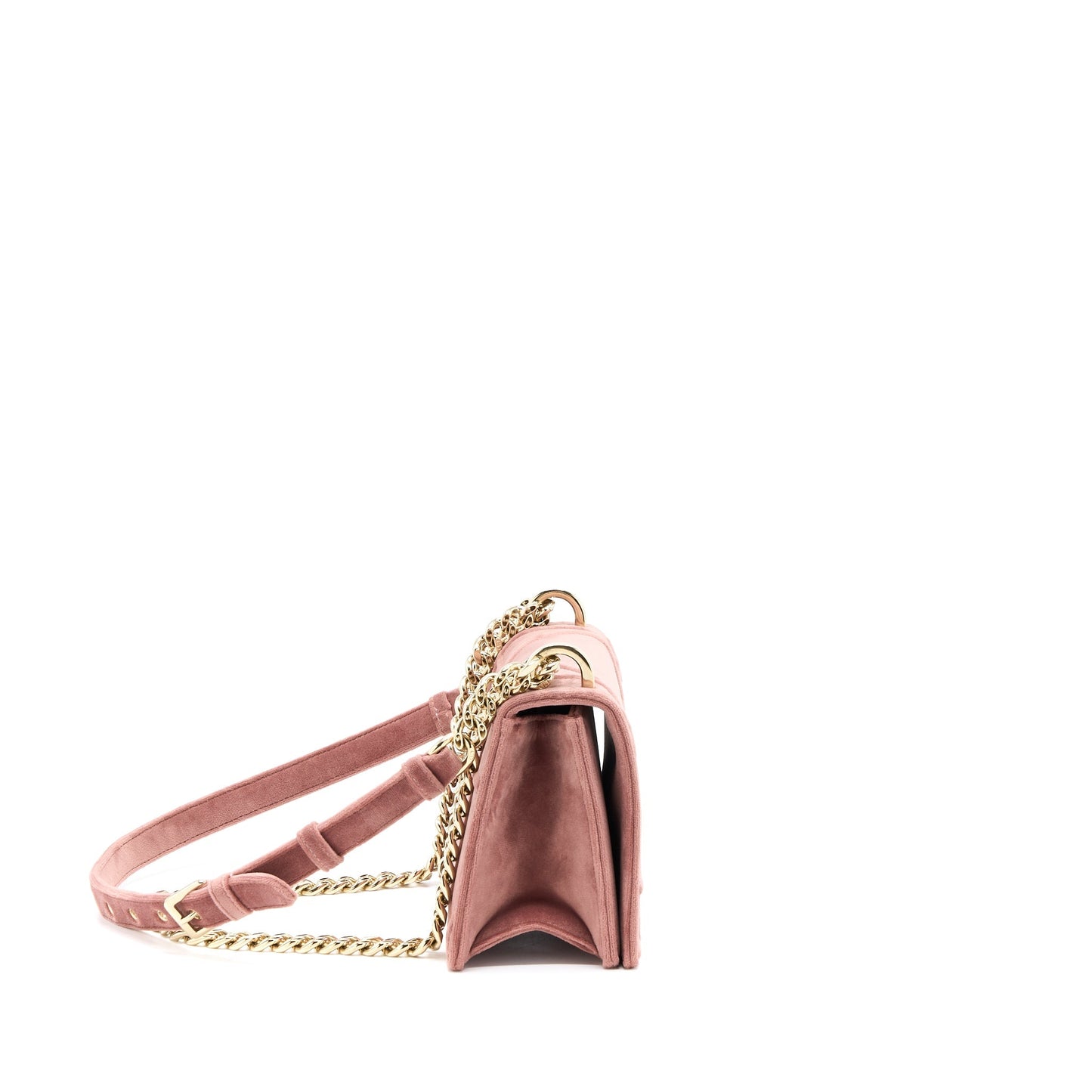 Dior Small Diorama Velvet Dark Pink