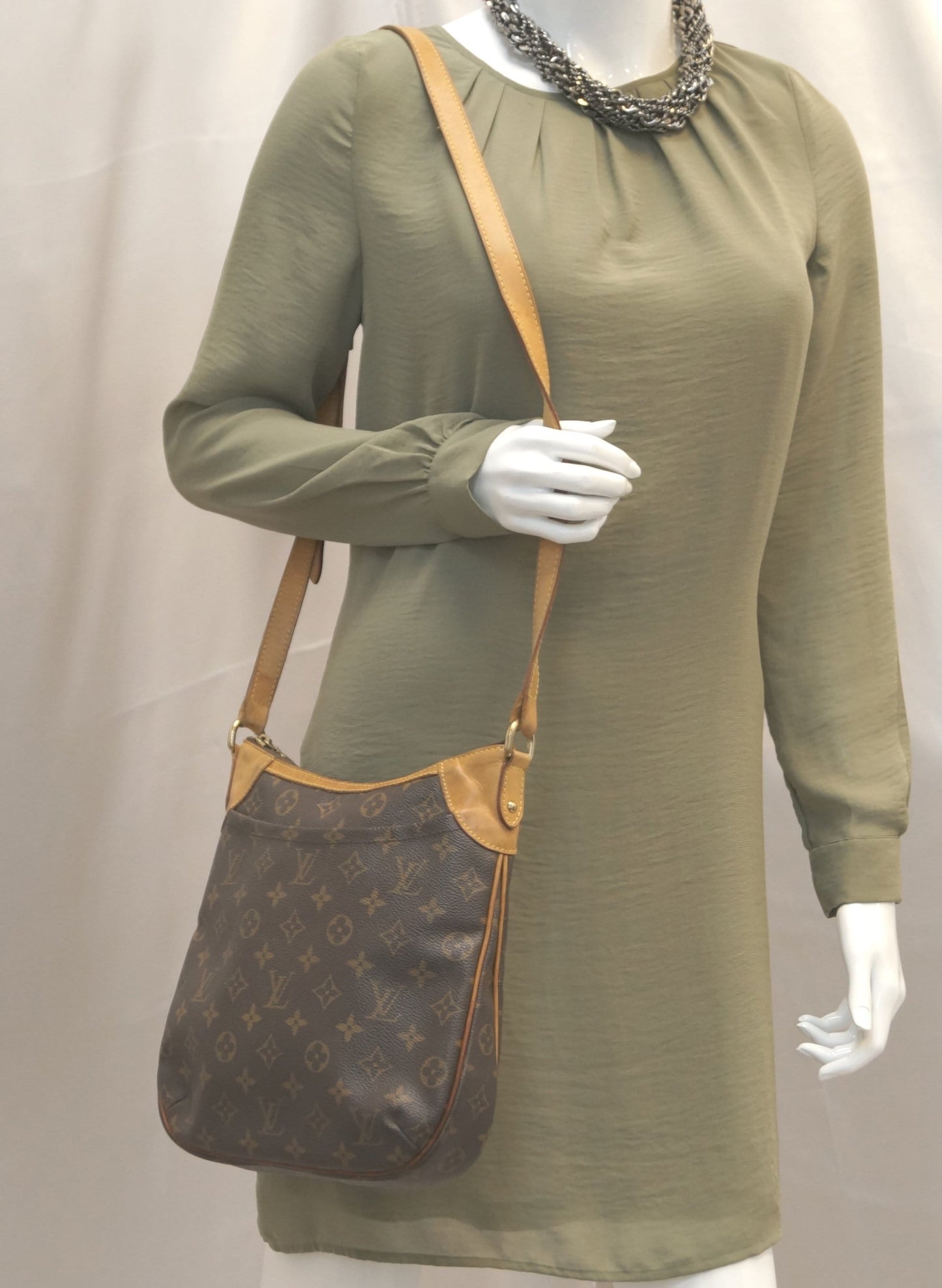 LOUIS VUITTON Monogram Canvas Odeon PM Shoulder Bag