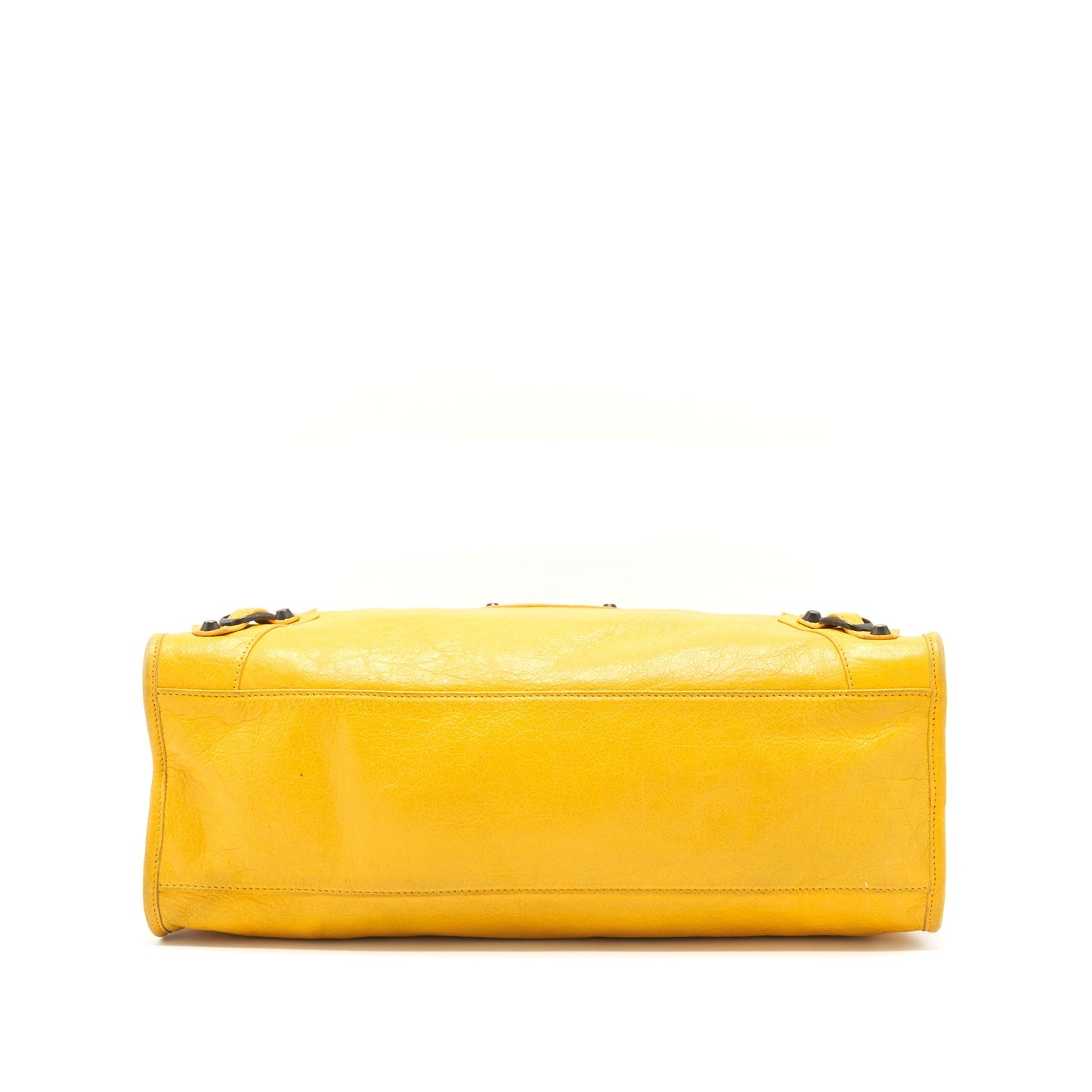 Balenciaga classic city Purse yellow ruthenium hardware