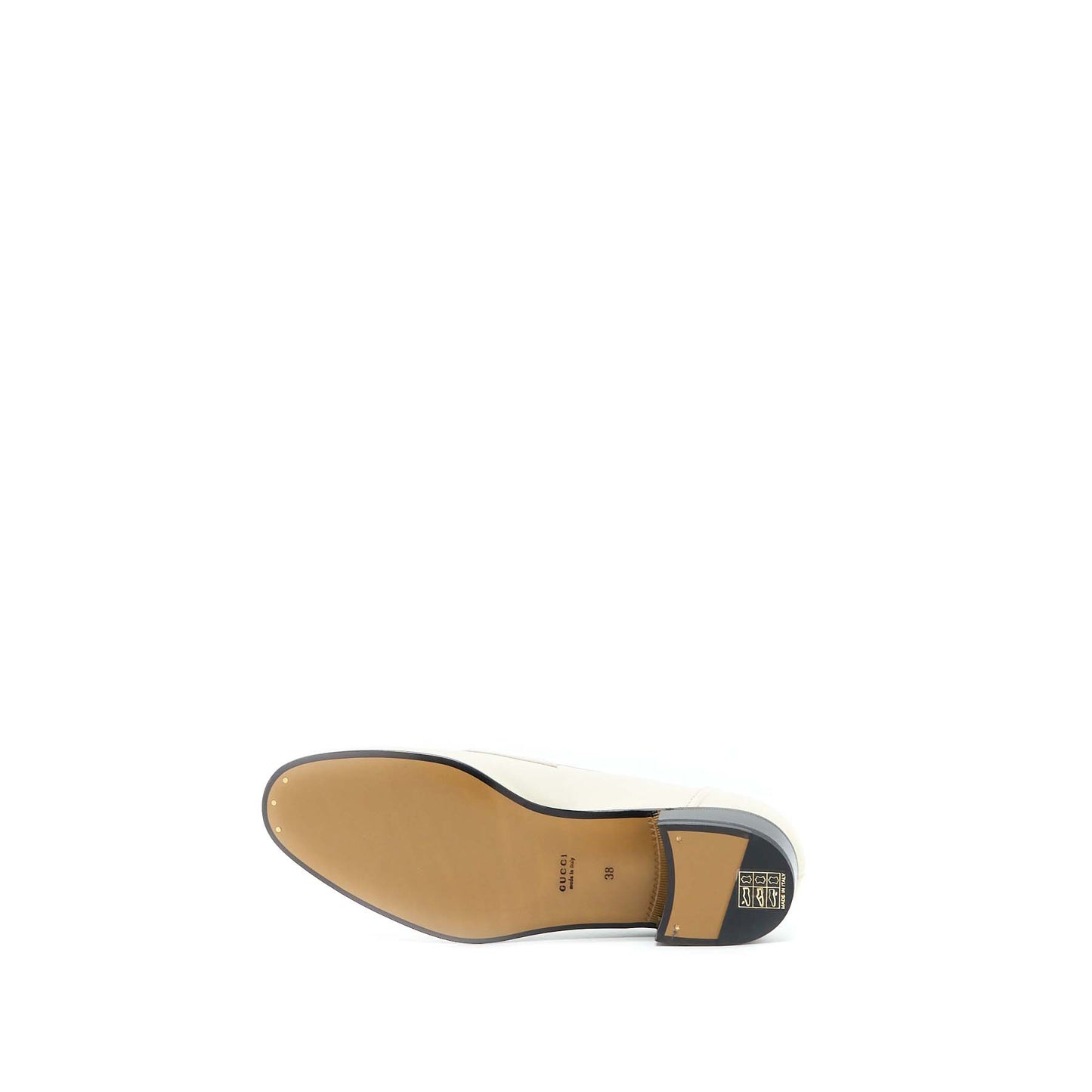 Gucci Size 38 Women?s Loafer with Horsebit Calfskin White