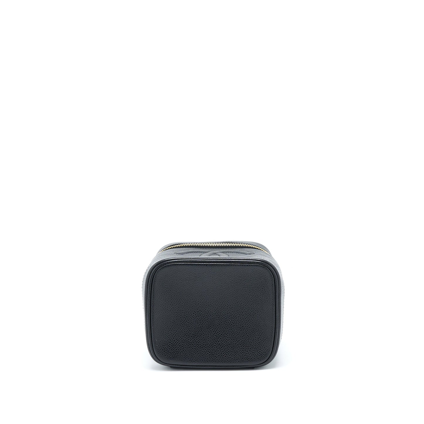 Chanel   Vertical CC Logo Cosmetic Vanity Caviar Black GHW