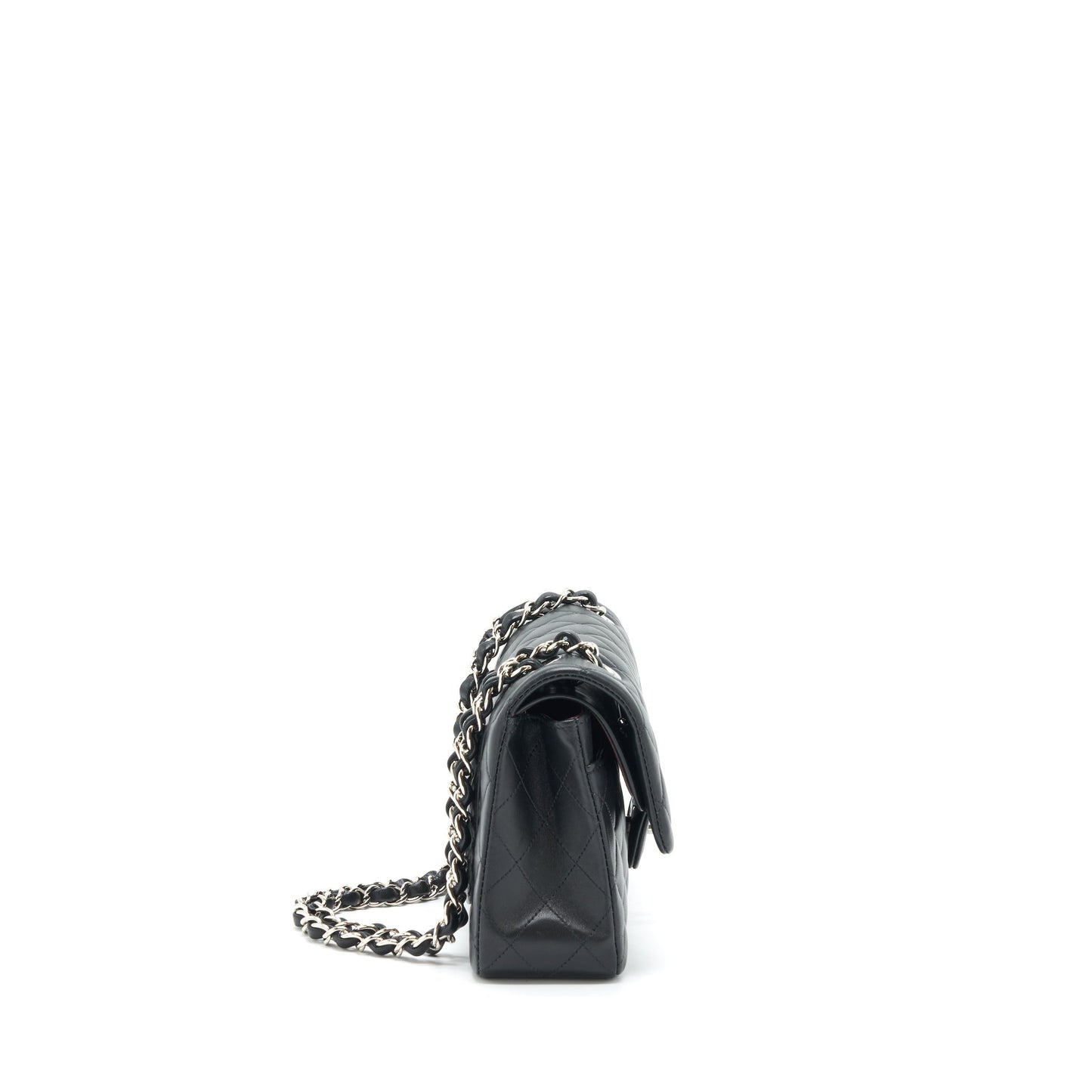 Chanel Small Classic Double Flap Bag Lambskin Black SHW
