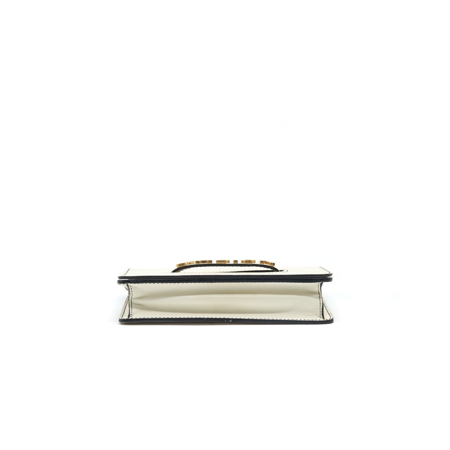 Dior J'adior Medium Flap Purse with Chain White