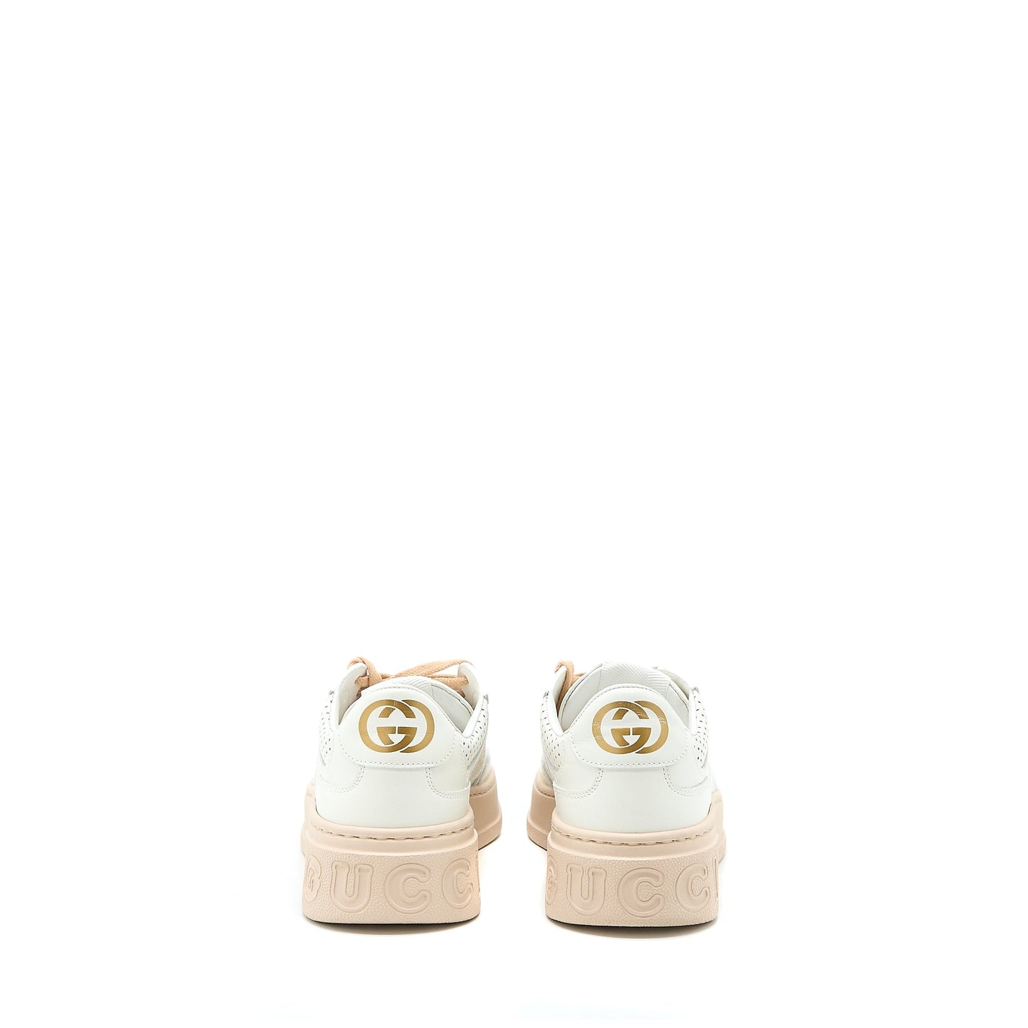Gucci Size 36 Women?s GG Embossed Sneaker White/Pink