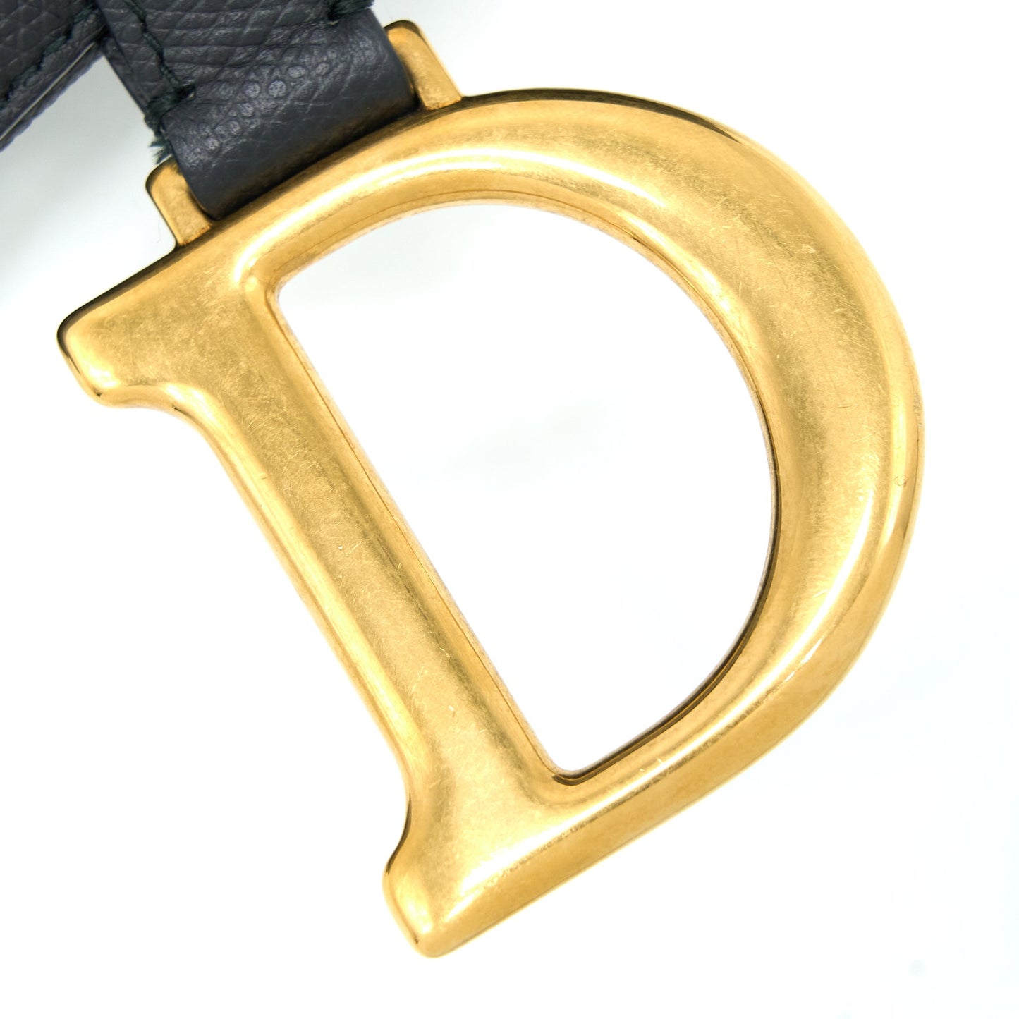 Dior Medium Saddle Purse Calfskin Black