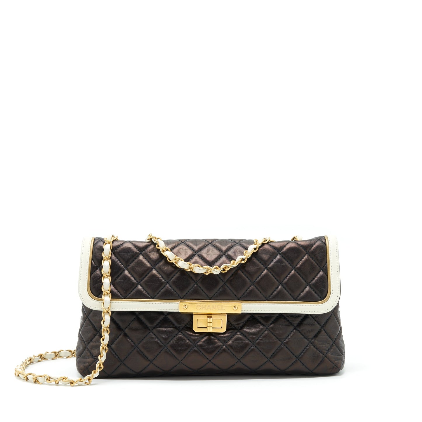 Chanel   Single Flap Bag Lambskin Dark Brown GHW