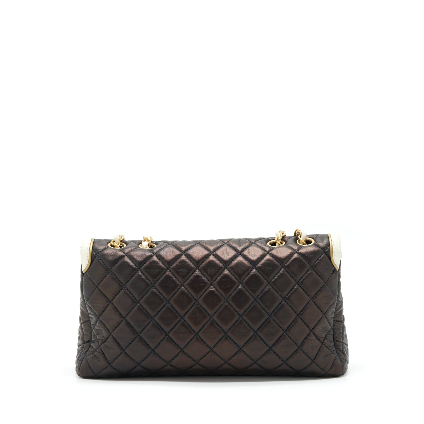 Chanel   Single Flap Bag Lambskin Dark Brown GHW