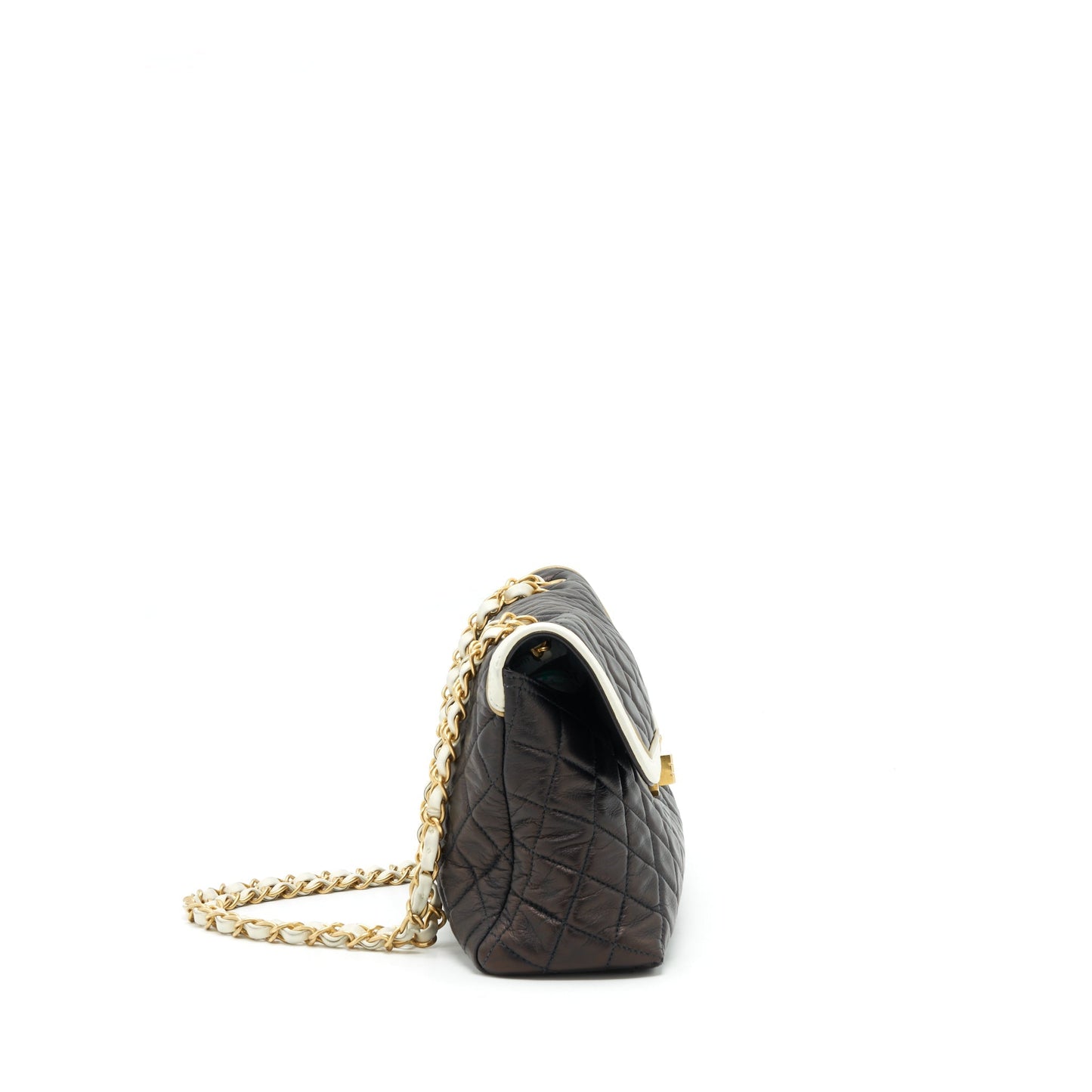 Chanel   Single Flap Bag Lambskin Dark Brown GHW