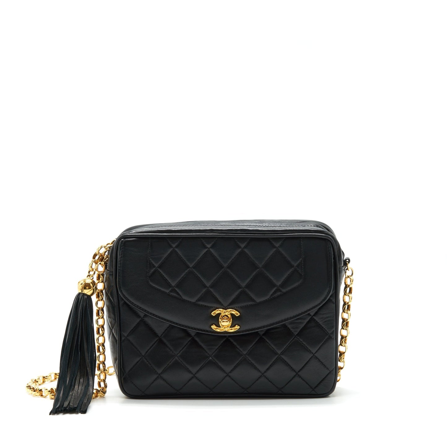Chanel   Camera Bag Lambskin Black GHW