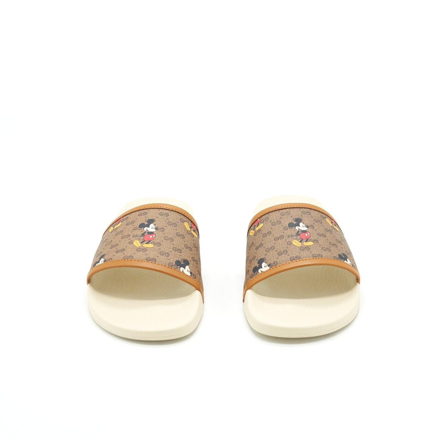 Gucci Size38 X Disney Mickey Mo  Canvas Sliders