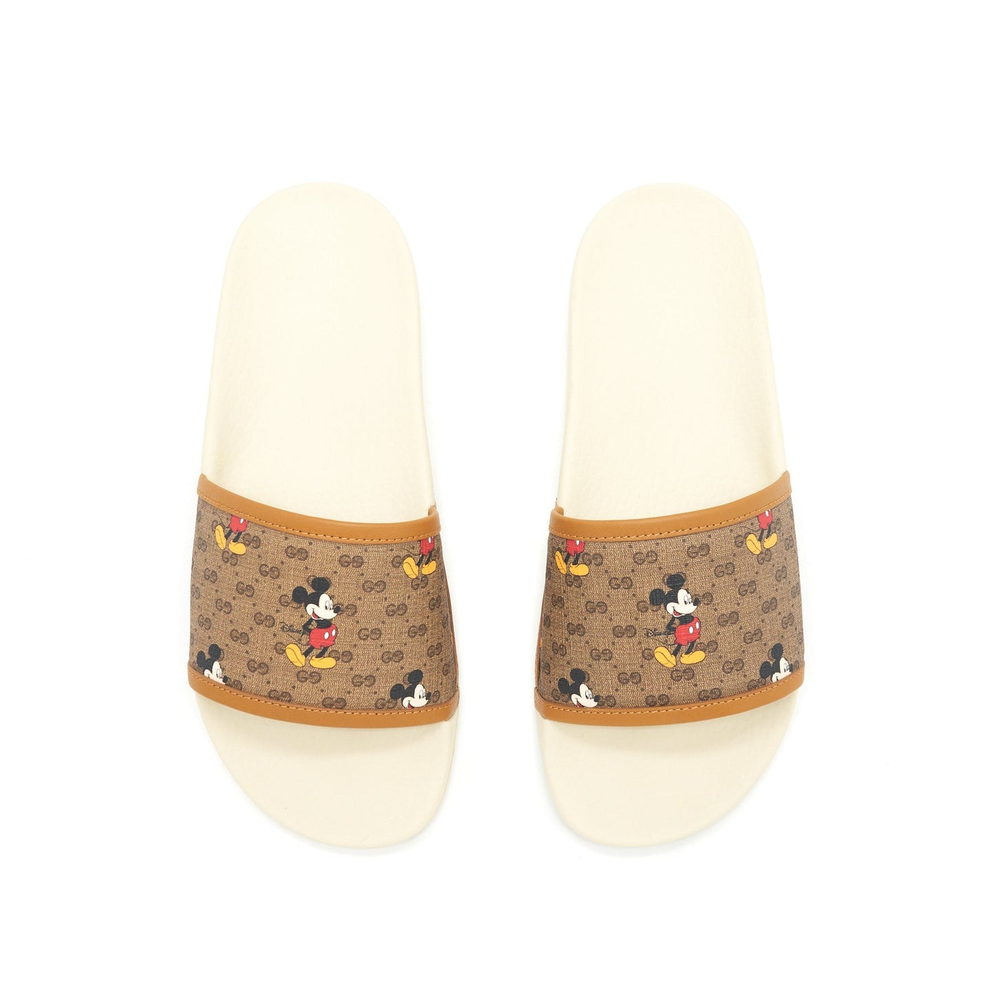 Gucci Size38 X Disney Mickey Mo  Canvas Sliders