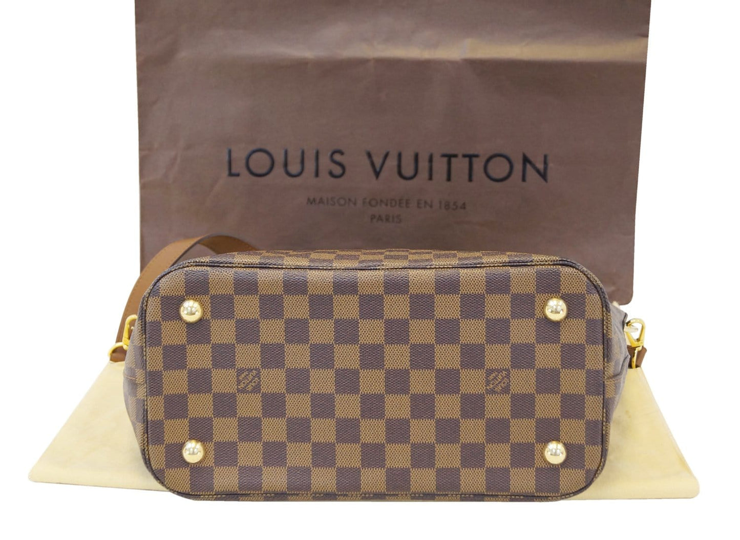 LOUIS VUITTON Belmont Damier Ebene Shoulder Bag