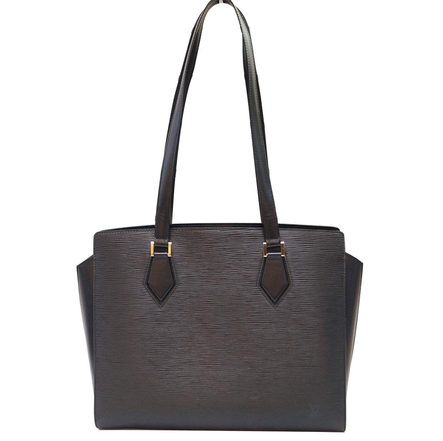 LOUIS VUITTON Black Epi Leather Duplex Shoulder Bag