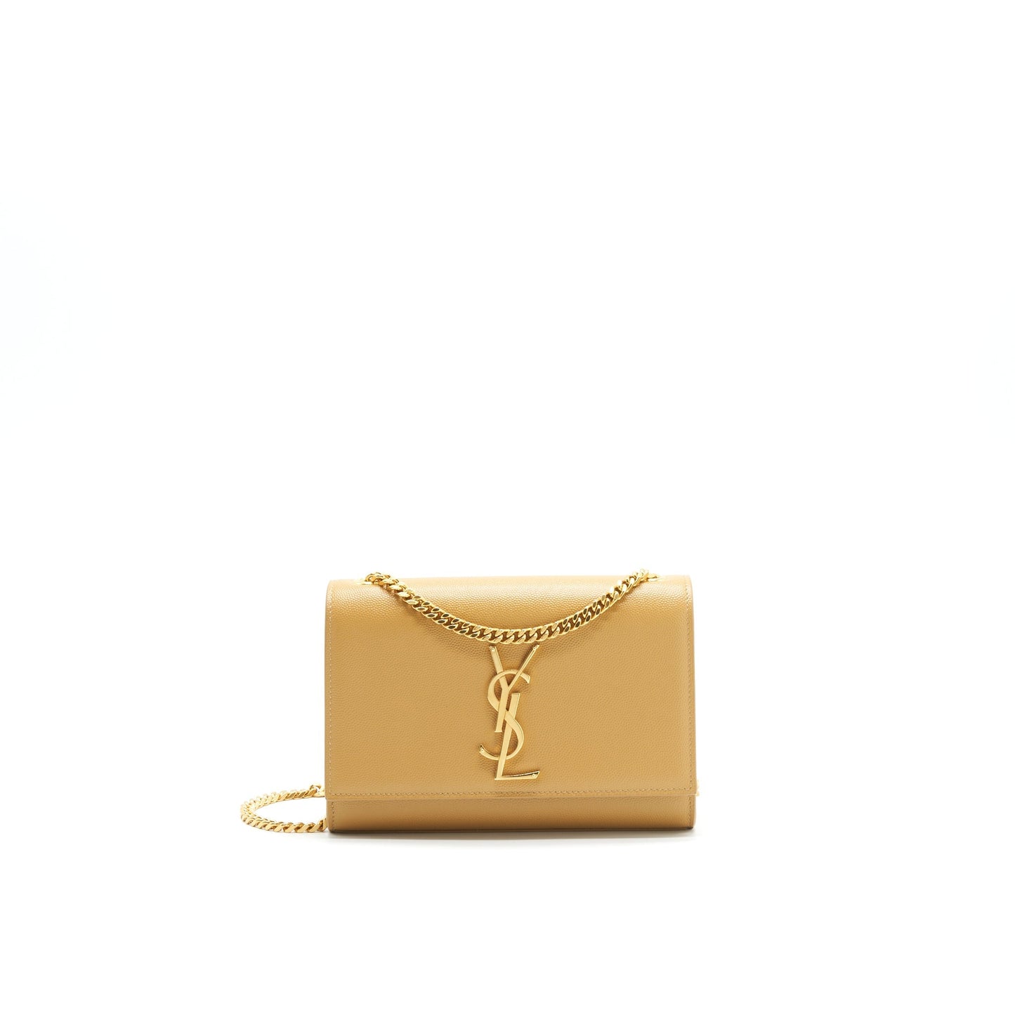 Saint Laurent Small kate Crossbody Purse Beige