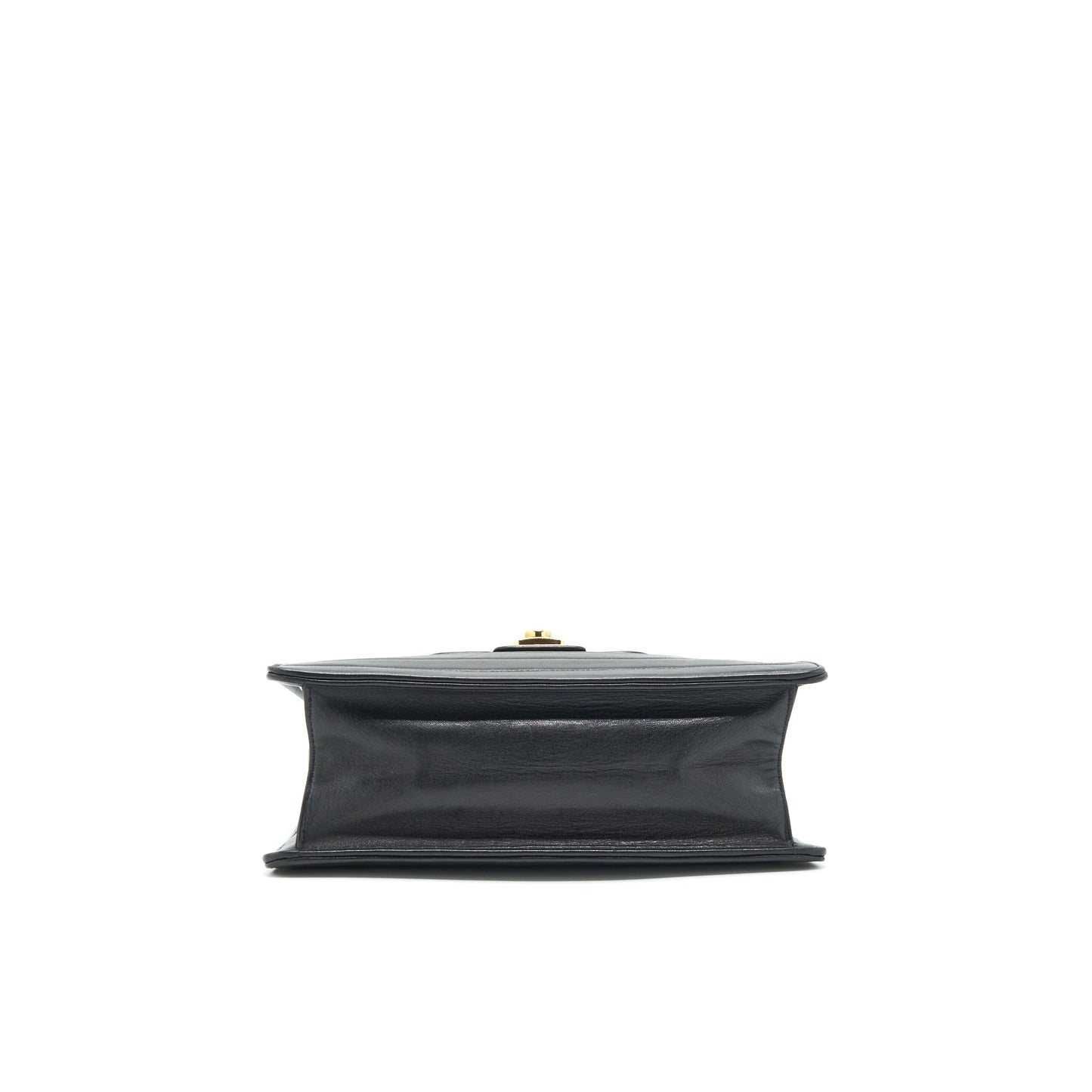 Chanel   Kelly Flap Bag With Long Strap Black 24k GHW