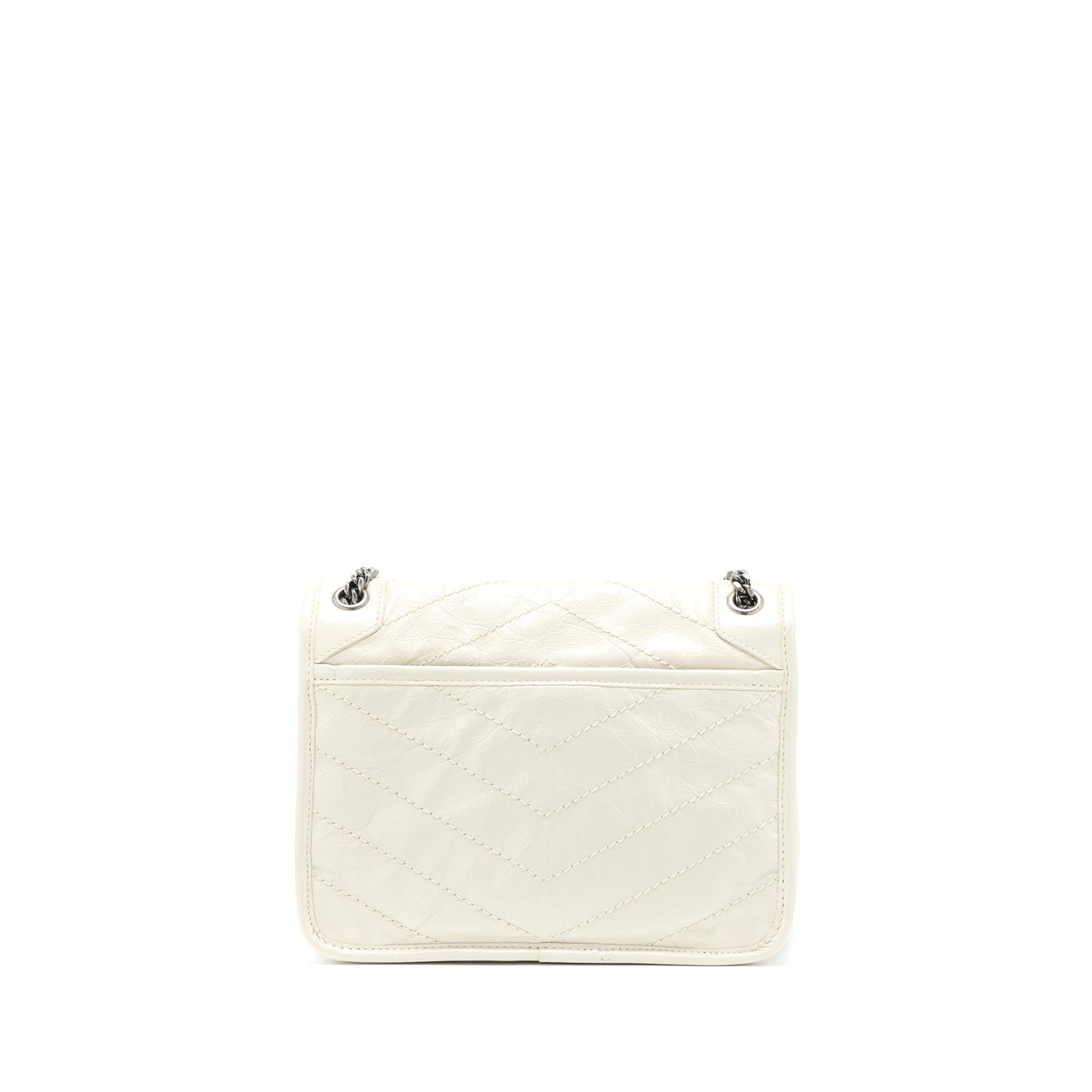 Saint Laurent/ Niki Baby Chain Purse In Crinkled   Leather