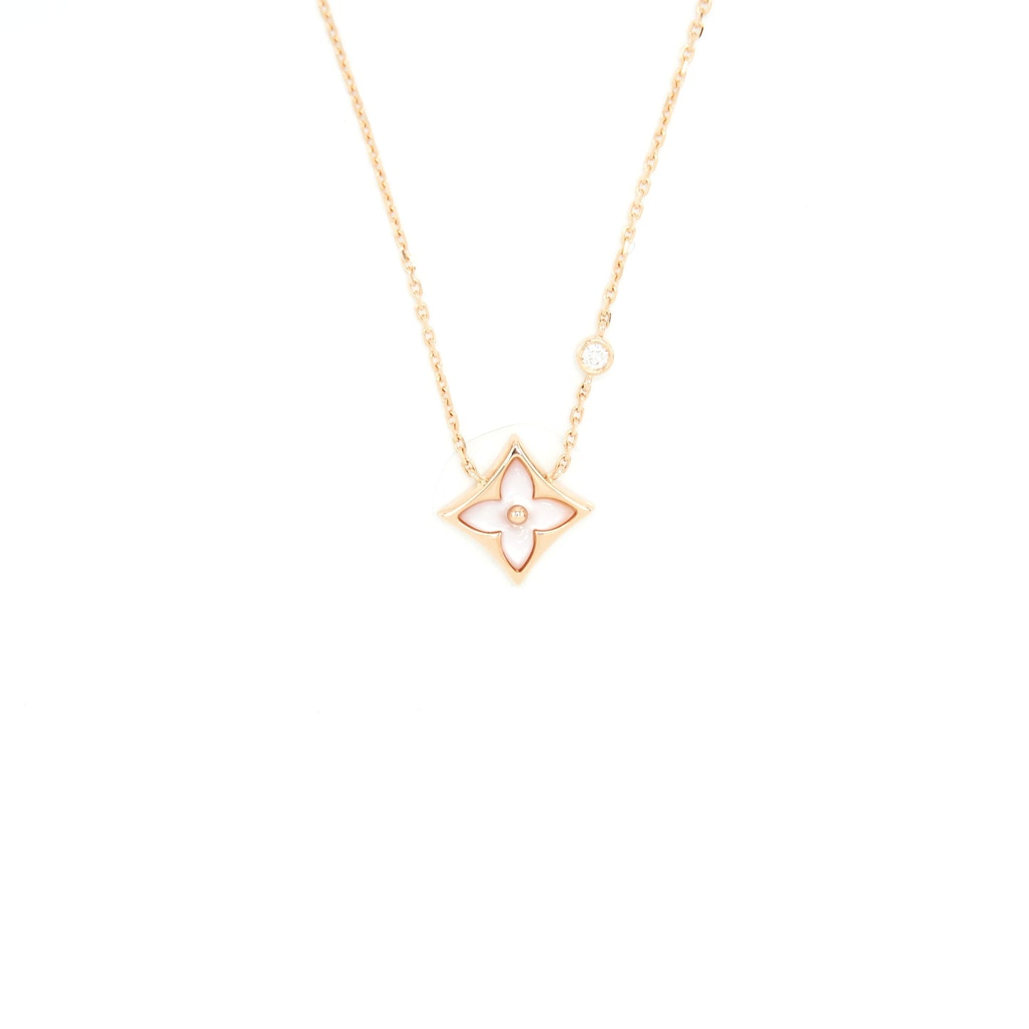 Louis Vuitton Colour Blossom BB Star Pendant, Pink Gold / Pink Mother Of Pearl And Diamond
