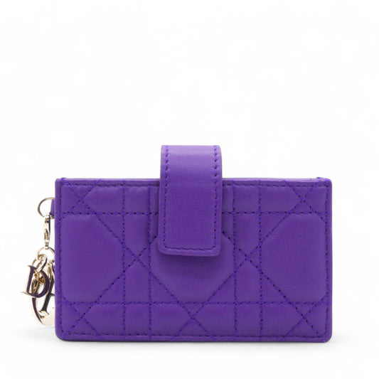 Dior Lambskin Lady Dior 5-Gusset Card Holder