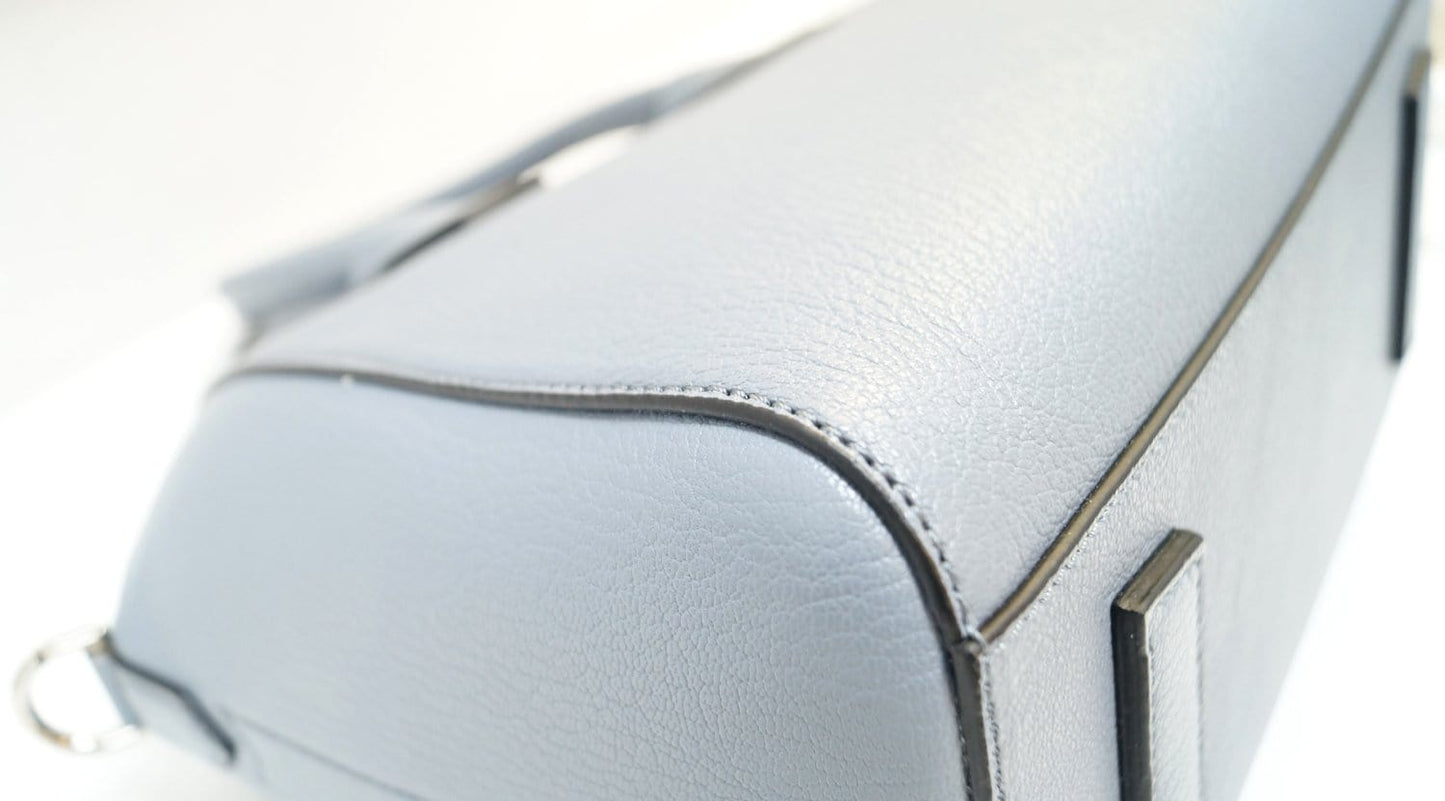 GIVENCHY Grey Goatskin Leather Small Antigona Shoulder Bag