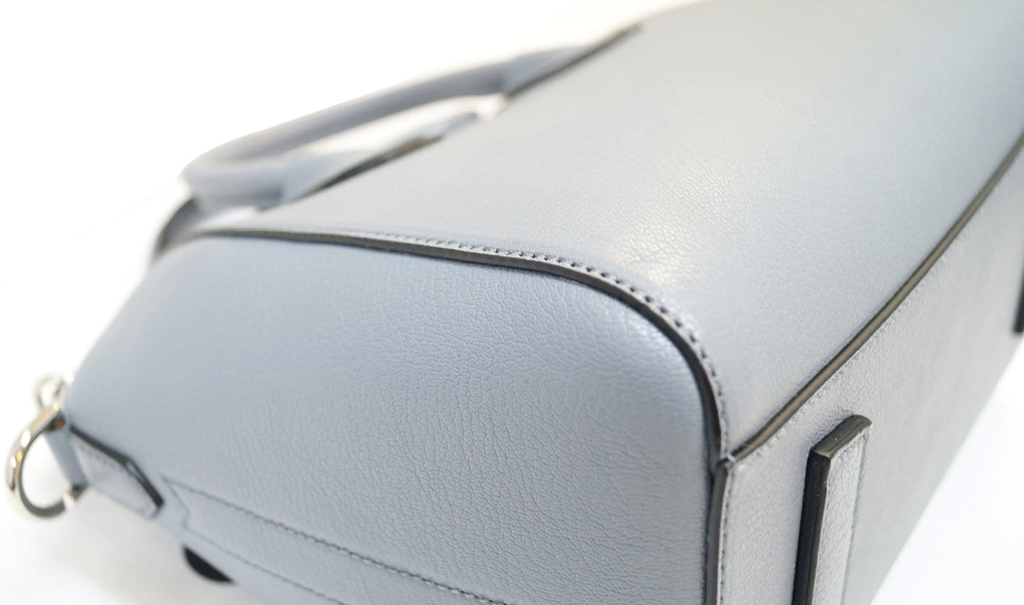 GIVENCHY Grey Goatskin Leather Small Antigona Shoulder Bag