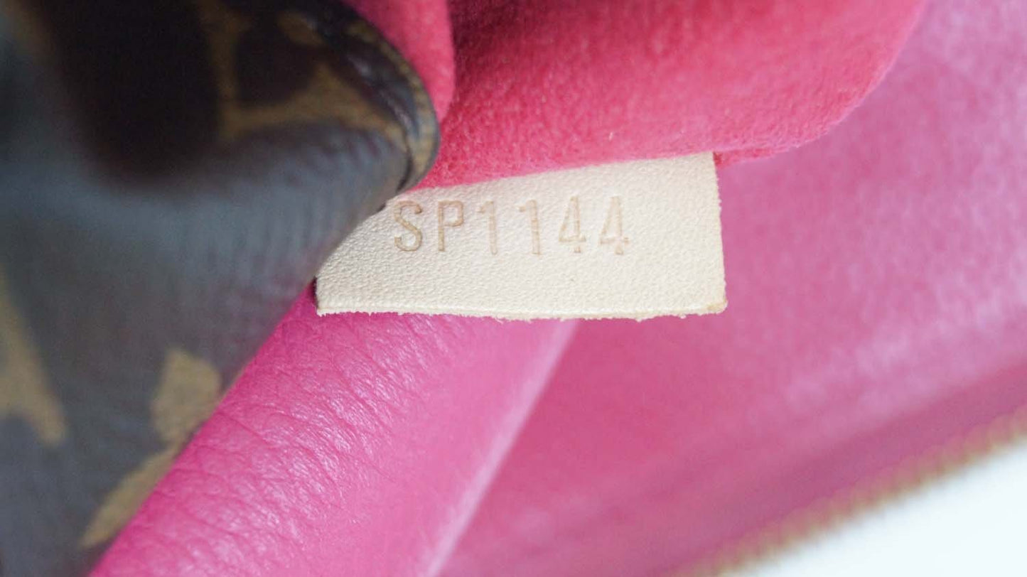 LOUIS VUITTON Cerise Monogram Canvas Pallas 2Way Shoulder Bag