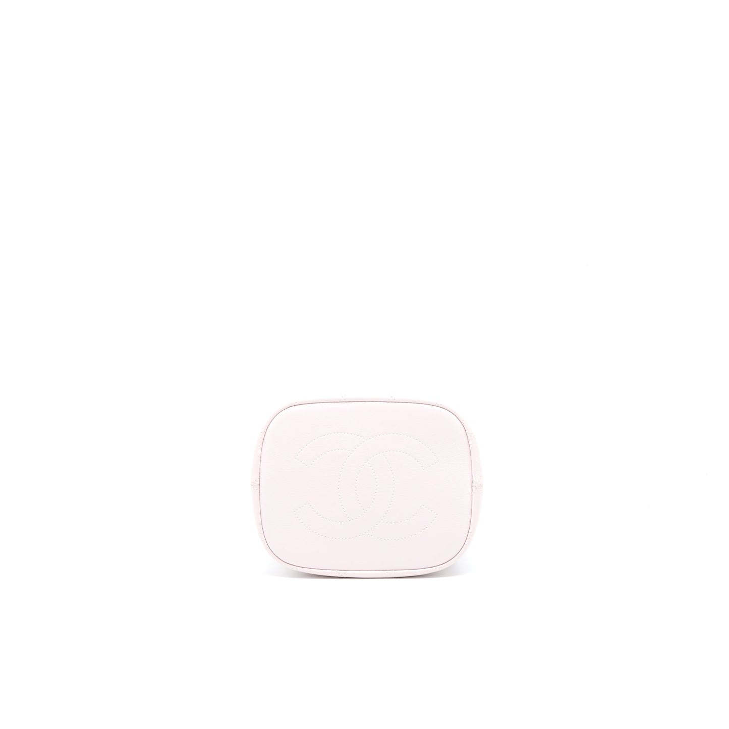 Chanel Drawstring Bucket Bag Lambskin Light Pink GHW